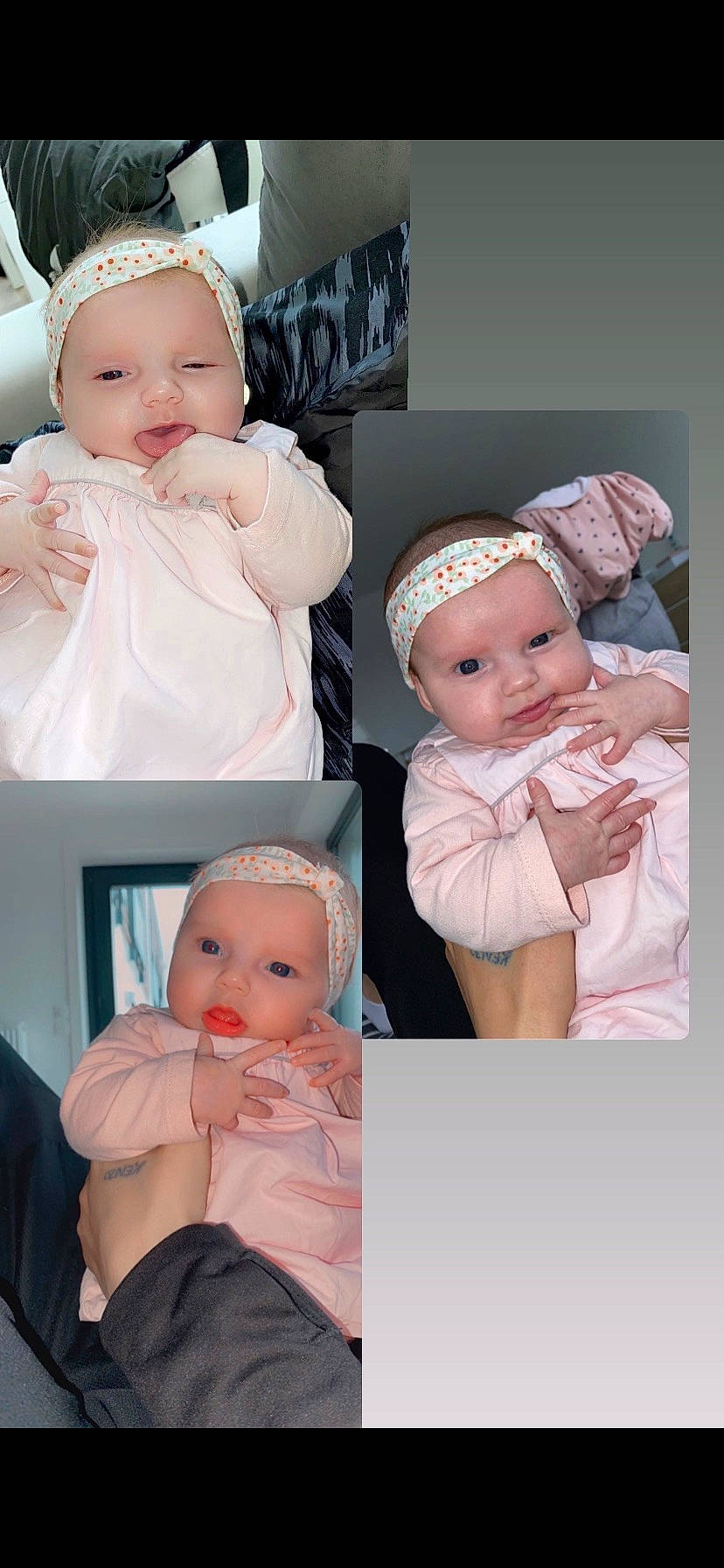 Lyah participe au concours pour gagner de l'argent avec cette photo : baby, baby_toddler_clothing, cap, cheek, chin, clothing, facial_expression, gesture, headgear, headwear, human, neck, person, photograph, picture_frame, pink, product, skin, sleeve, standing