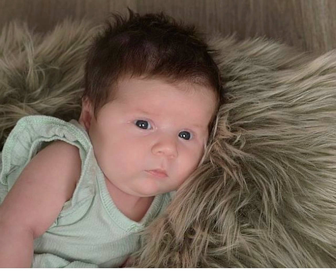 Josephine is registered to the contest to win money with this photo: baby, baby_toddler_clothing, blond, brown_hair, cheek, ear, eyebrow, eyelash, face, flash_photography, forehead, happy, human_body, iris, lip, long_hair, neck, nose, person, skin