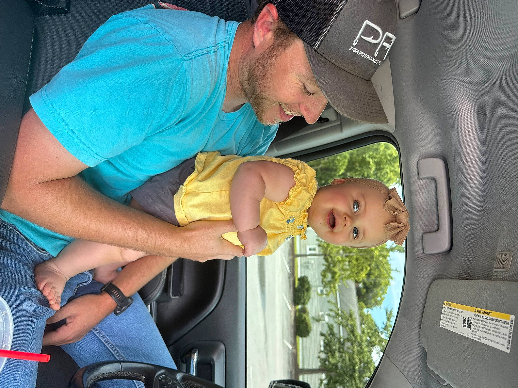 Mckenna joined the competition — help win amazing prizes! auto_part, automotive_design, automotive_exterior, baby, baseball_cap, cap, car, car_seat, child, event, family_car, fun, hat, headwear, lap, motor_vehicle, muscle, person, thigh, toddler