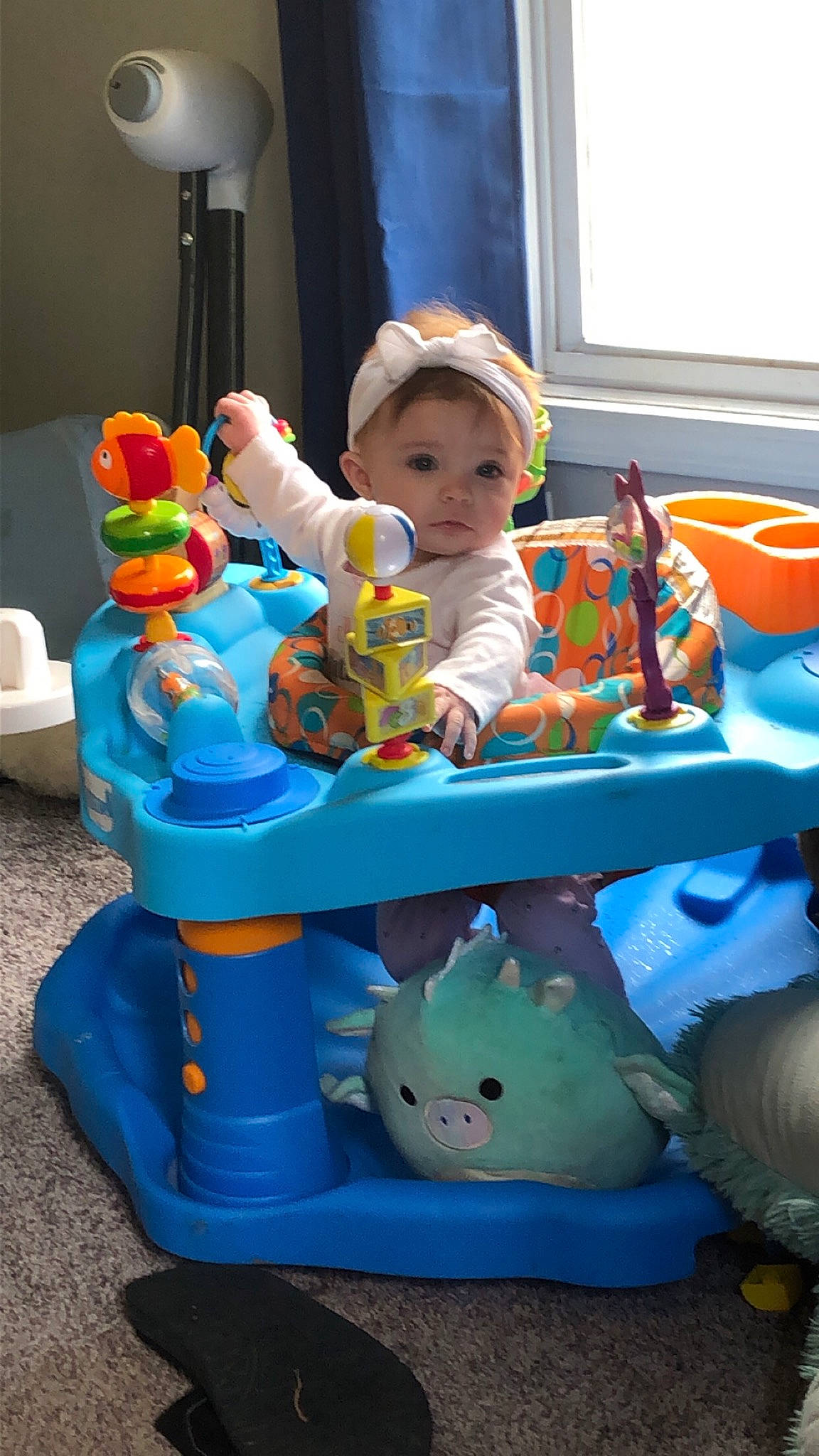 Kelce joined the competition — help win amazing prizes! baby, baby_playing_with_toys, baby_toys, child, furniture, person, play, playset, sitting, table, toddler, toy