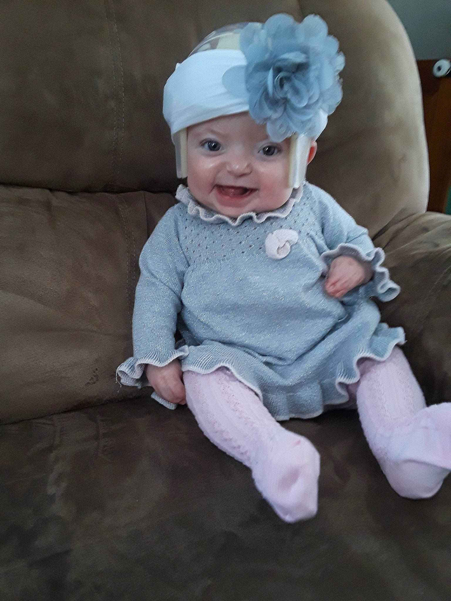 Kaelynn joined the competition — help win amazing prizes! baby, baby_toddler_clothing, bonnet, child, hair_accessory, headgear, joy, person, toddler