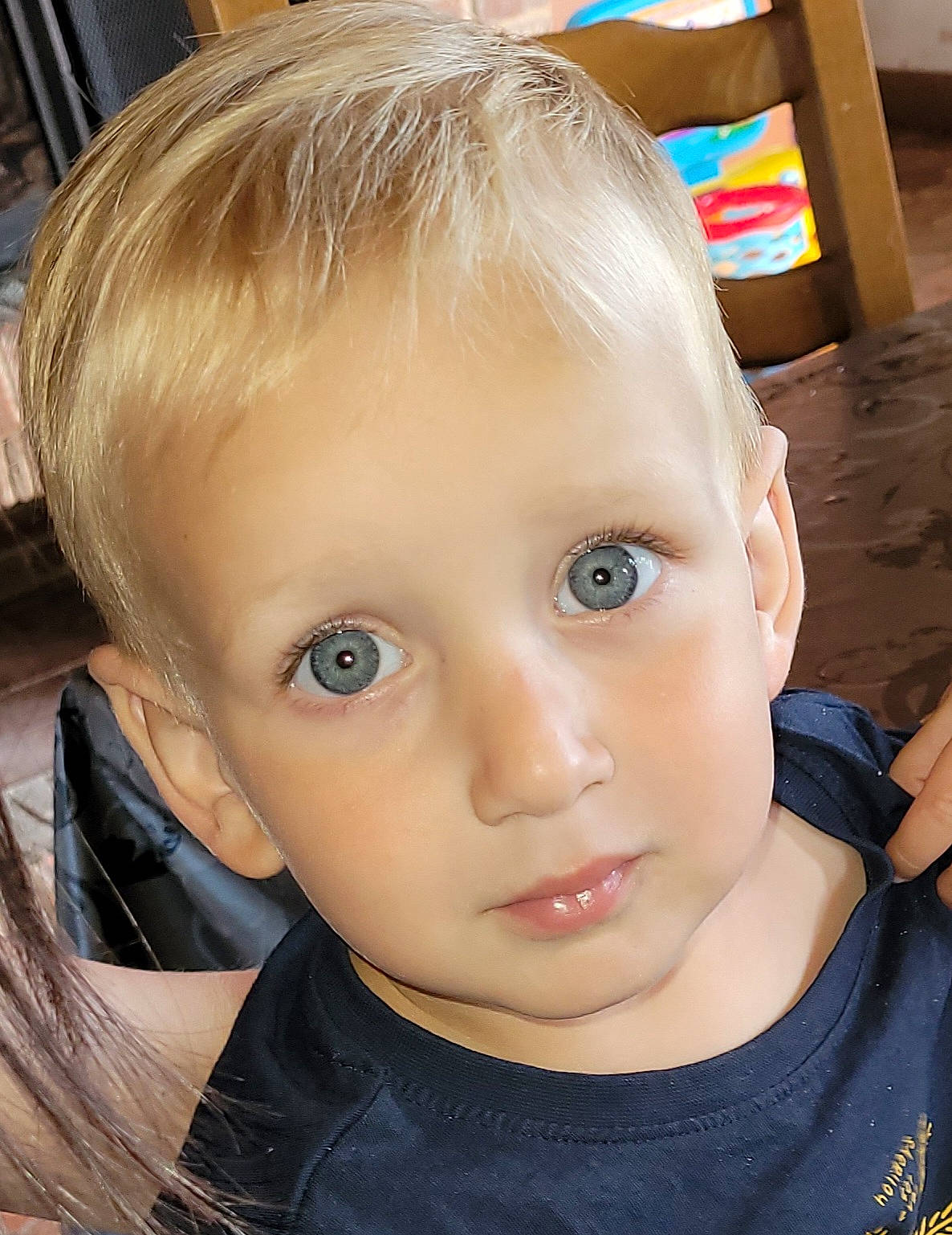 Diego a rejoint le concours — aidez-le/la à gagner de superbes lots ! baby, blond, brown_hair, cheek, child, chin, curious, ear, eyebrow, eyelash, forehead, hair, iris, jaw, mouth, no_expression, nose, person, skin, toddler