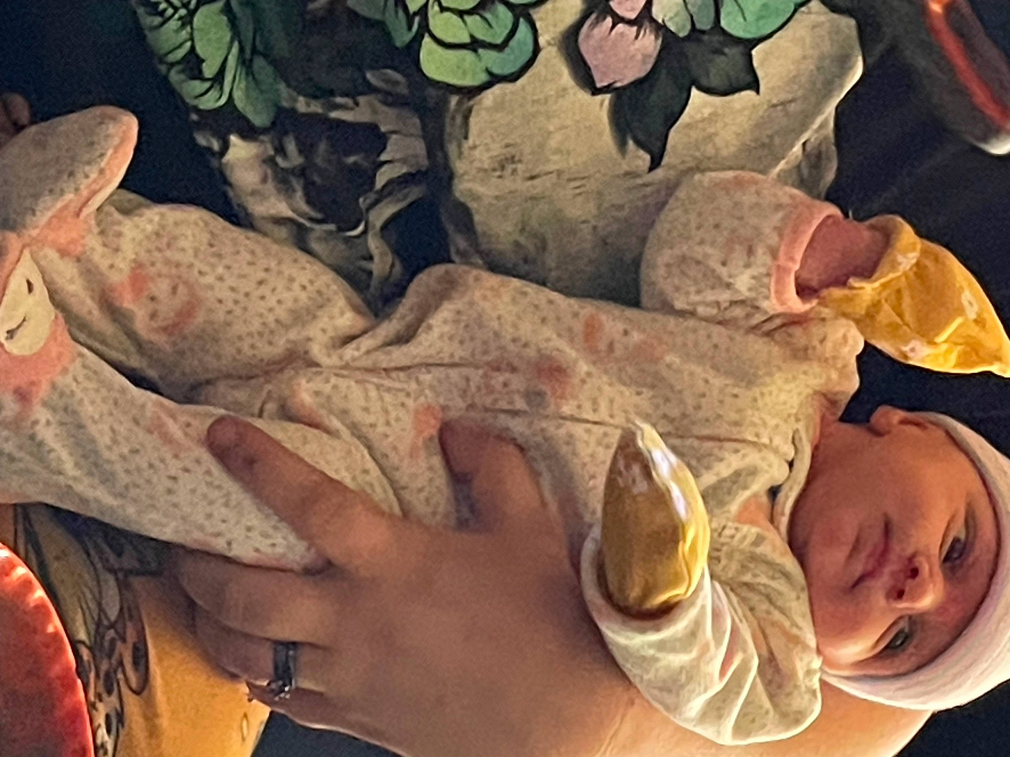 Aubrey joined the competition — help win amazing prizes! baby, child, comfort, cool, finger, fun, happy, hat, human_leg, leaf, linens, mouth, pattern, person, room, textile, thumb, tints_and_shades, toddler, visual_arts