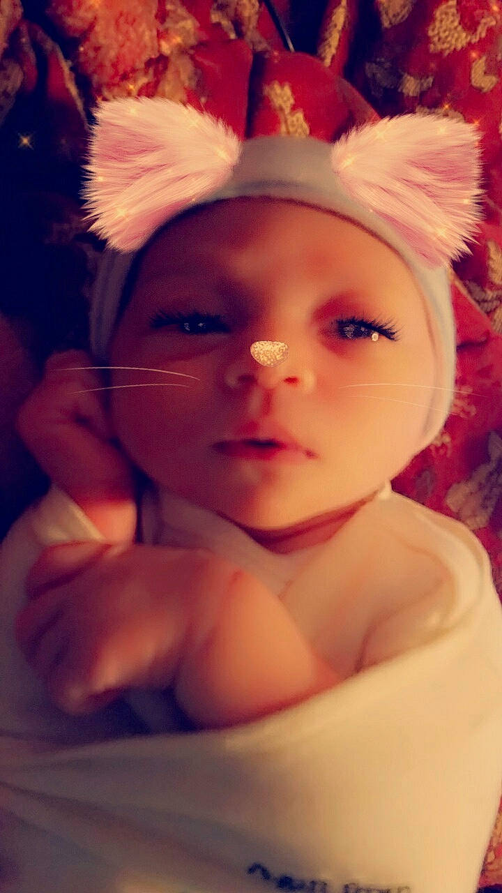 Thalia joined the competition — help win amazing prizes! cheek, child, doll, girl, hair_accessory, infant, iris, person, skin, toddler