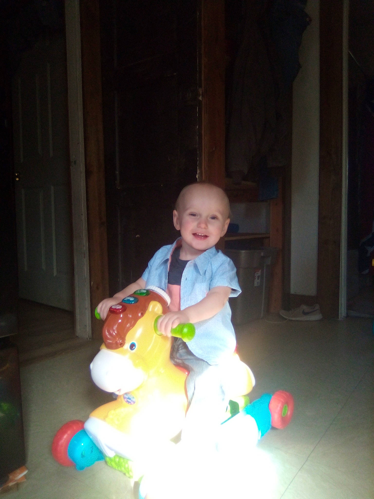 Beau joined the competition — help win amazing prizes! child, fun, joy, person, sitting, smile, toddler, vacation