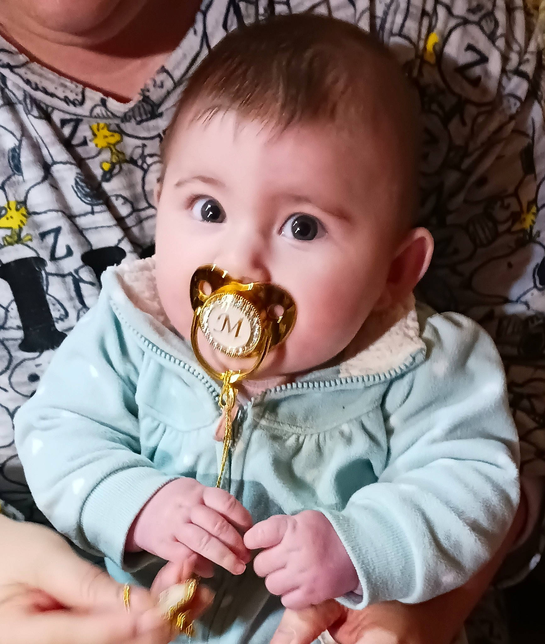 Melody joined the competition — help win amazing prizes! baby, baby_toddler_clothing, cheek, child, drinkware, finger, fun, fur, gesture, happy, mouth, organ, outerwear, person, photograph, portrait_photography, sleeve, sweetness, tableware, thumb