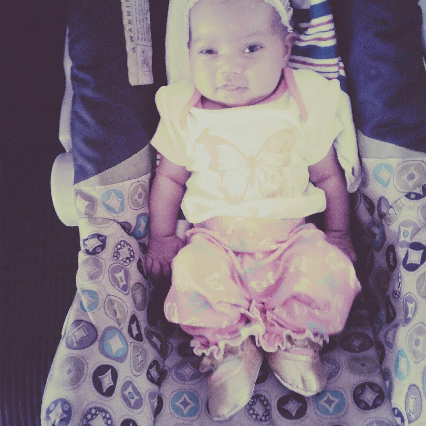 Jakahlii Nicole Caughron is registered to the contest to win money with this photo: baby_products, child, day, girl, hair_accessory, infant, lilac, pink, product, purple, skin, smile, textile, toddler