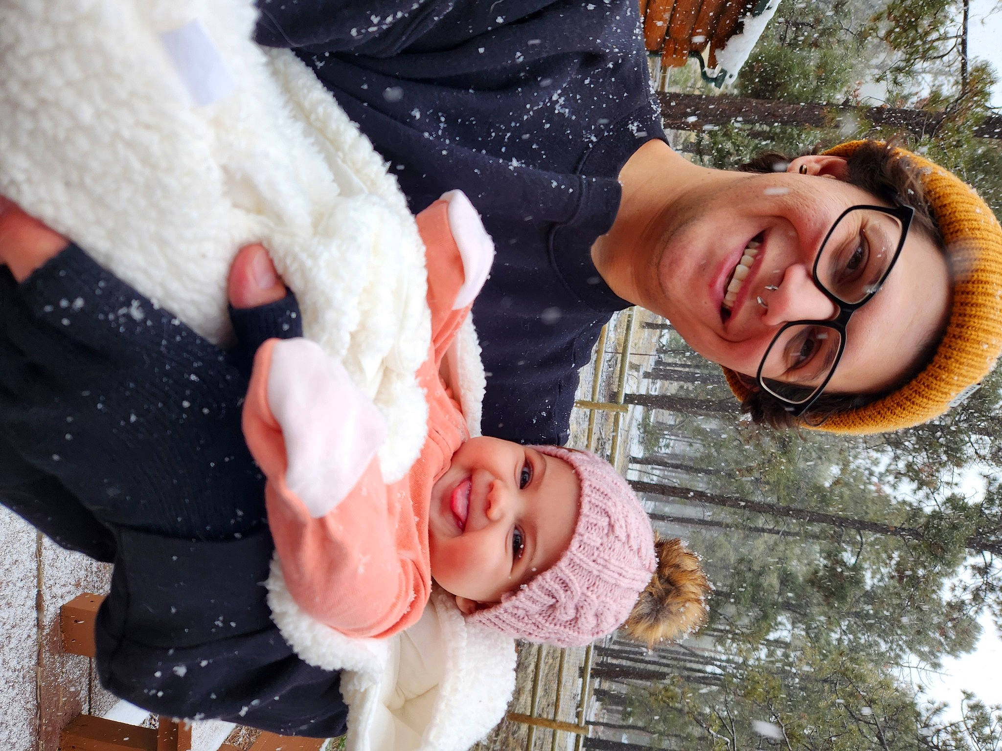 Sage joined the competition — help win amazing prizes! baby, beauty, event, eyewear, fun, gesture, glasses, happy, headwear, joy, leisure, mammal, organ, people_in_nature, person, plant, sky, smile, snow, tree