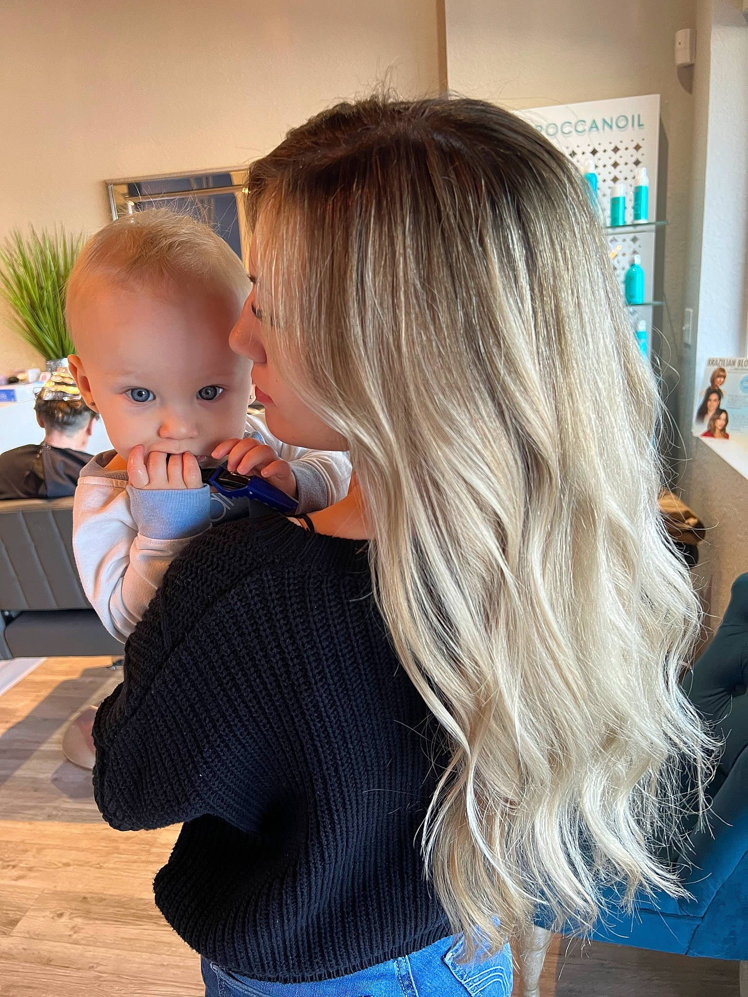 Kaison joined the competition — help win amazing prizes! baby, blond, blue, chair, child, chin, electric_blue, flooring, fun, gesture, happy, houseplant, iris, joint, person, plant, shoulder, sitting, standing, t_shirt