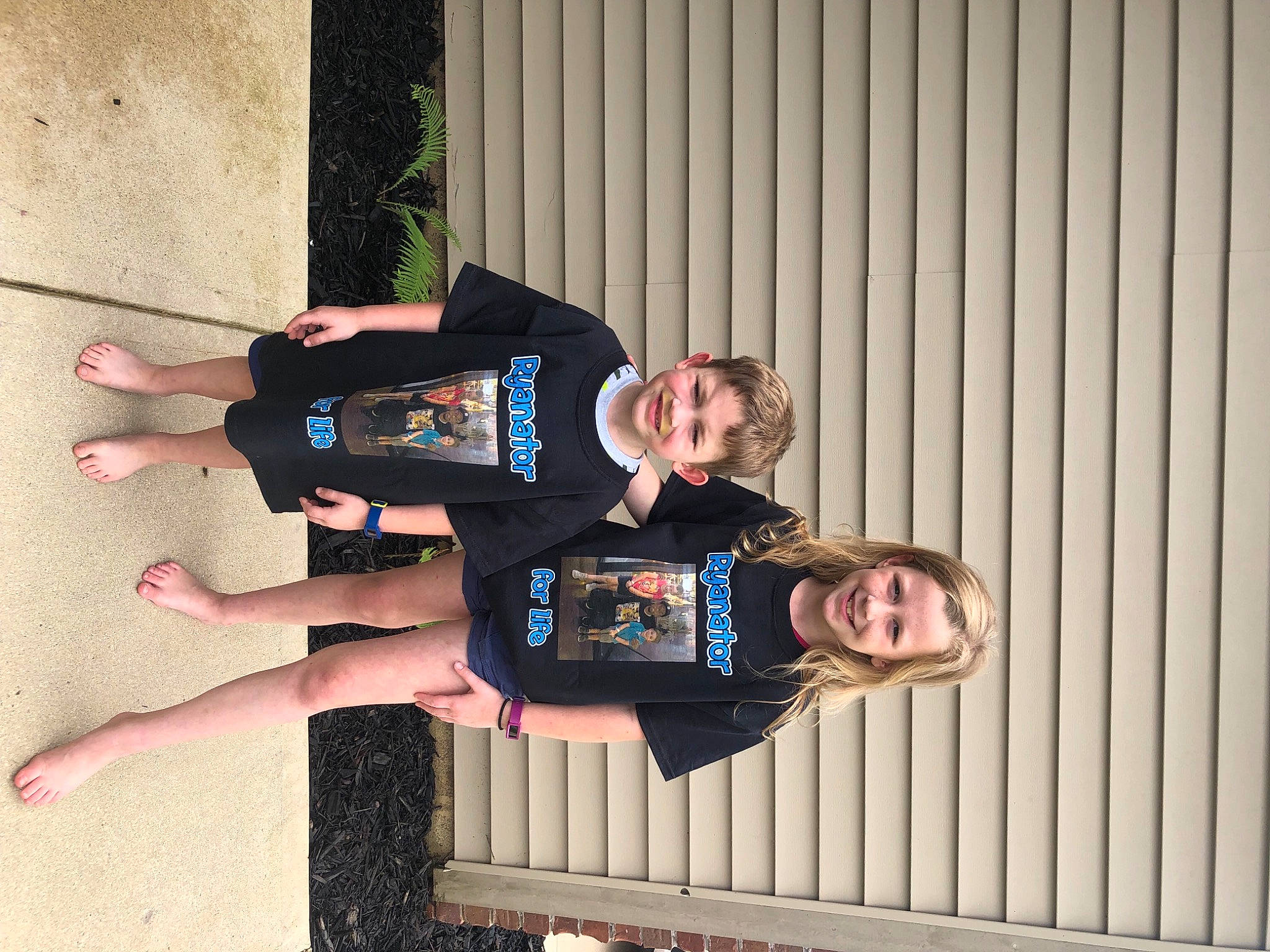 Austin joined the competition — help win amazing prizes! composite_material, elbow, electric_blue, fun, happy, human_leg, joy, knee, person, shorts, sleeve, smile, sportswear, t_shirt, thigh, wood, wrist