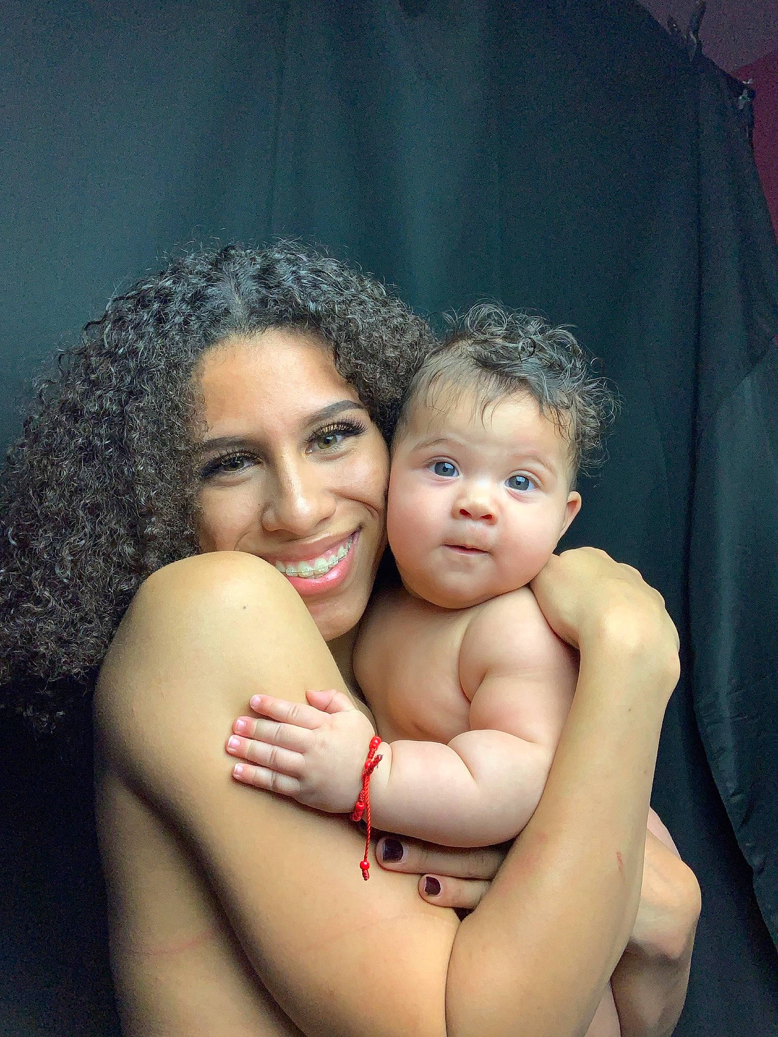 Marina is registered to the contest to win money with this photo: baby, child, fun, hug, joy, mother, person, photography, skin, smile