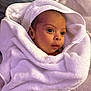 baby, infant, towel, white, blanket, face, head, skin, wrapped, newborn, cute, soft, child, indoors, portrait, laying, expression, young, cozy, person