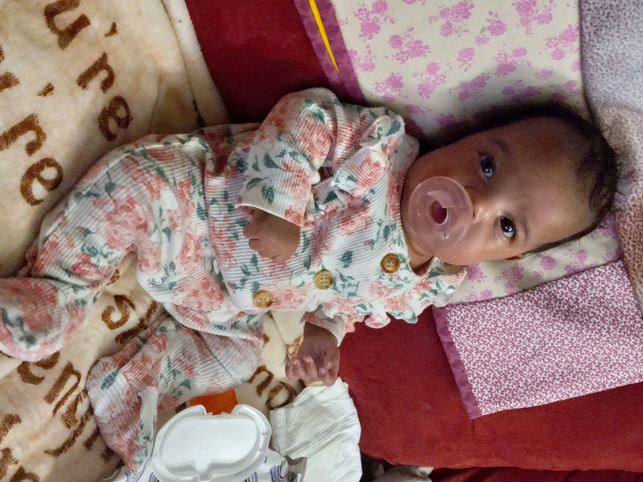 Alora joined the competition — help win amazing prizes! baby, baby_products, baby_toddler_clothing, child, comfort, couch, dishware, linens, mammal, person, pink, plate, porcelain, product, room, serveware, skin, tableware, textile, toddler