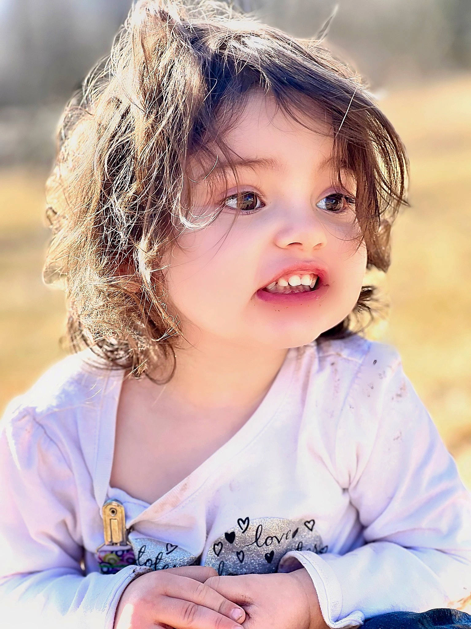 Caylee joined the competition — help win amazing prizes! beauty, child, clothing, eyelash, face, facial_expression, flash_photography, grass, happy, hat, iris, lip, nose, people_in_nature, person, skin, smile, summer, sunlight, t_shirt
