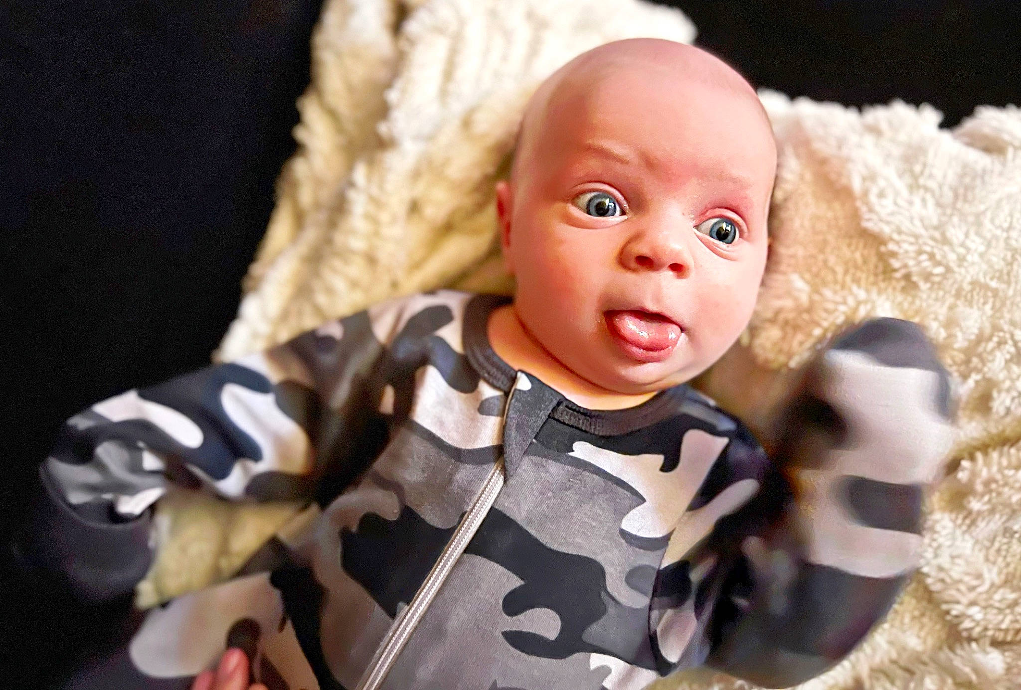 Thomas is registered to the contest to win money with this photo: art, baby, carmine, cheek, child, doll, event, eye, figurine, fur, gesture, happy, head, headgear, human_body, ornament, pattern, person, skin, toy