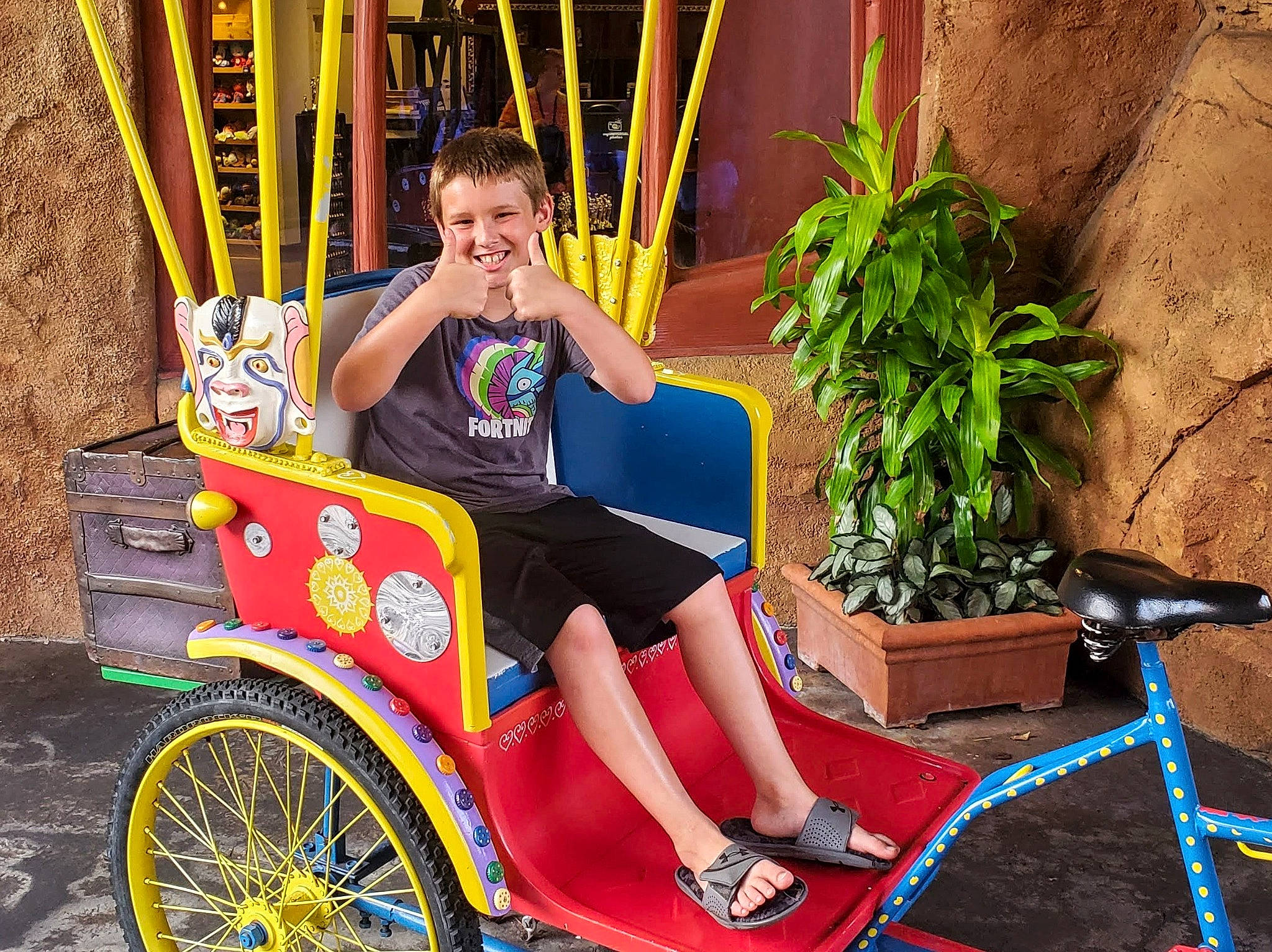 Peyton joined the competition — help win amazing prizes! automotive_tire, bicycle_accessory, bicycle_handlebar, bicycle_tire, bicycle_wheel, electric_blue, flowerpot, fun, houseplant, joy, leisure, motor_vehicle, person, plant, recreation, rim, snapshot, spoke, tire, vehicle