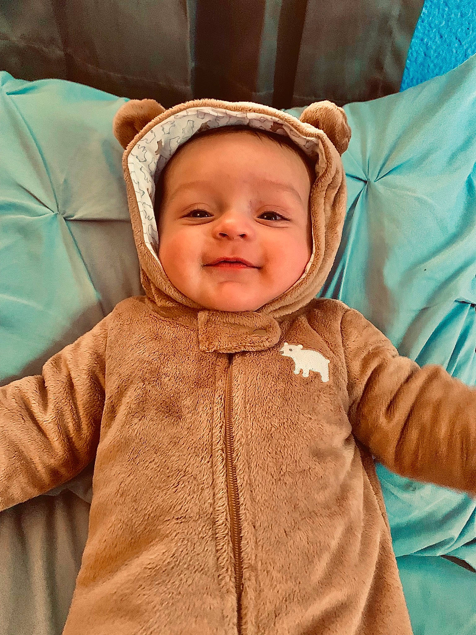 Kyrin joined the competition — help win amazing prizes! baby, baby_toddler_clothing, cheek, child, comfort, eye, face, facial_expression, happy, head, human_body, iris, jacket, nose, outerwear, person, skin, sleeve, smile, textile