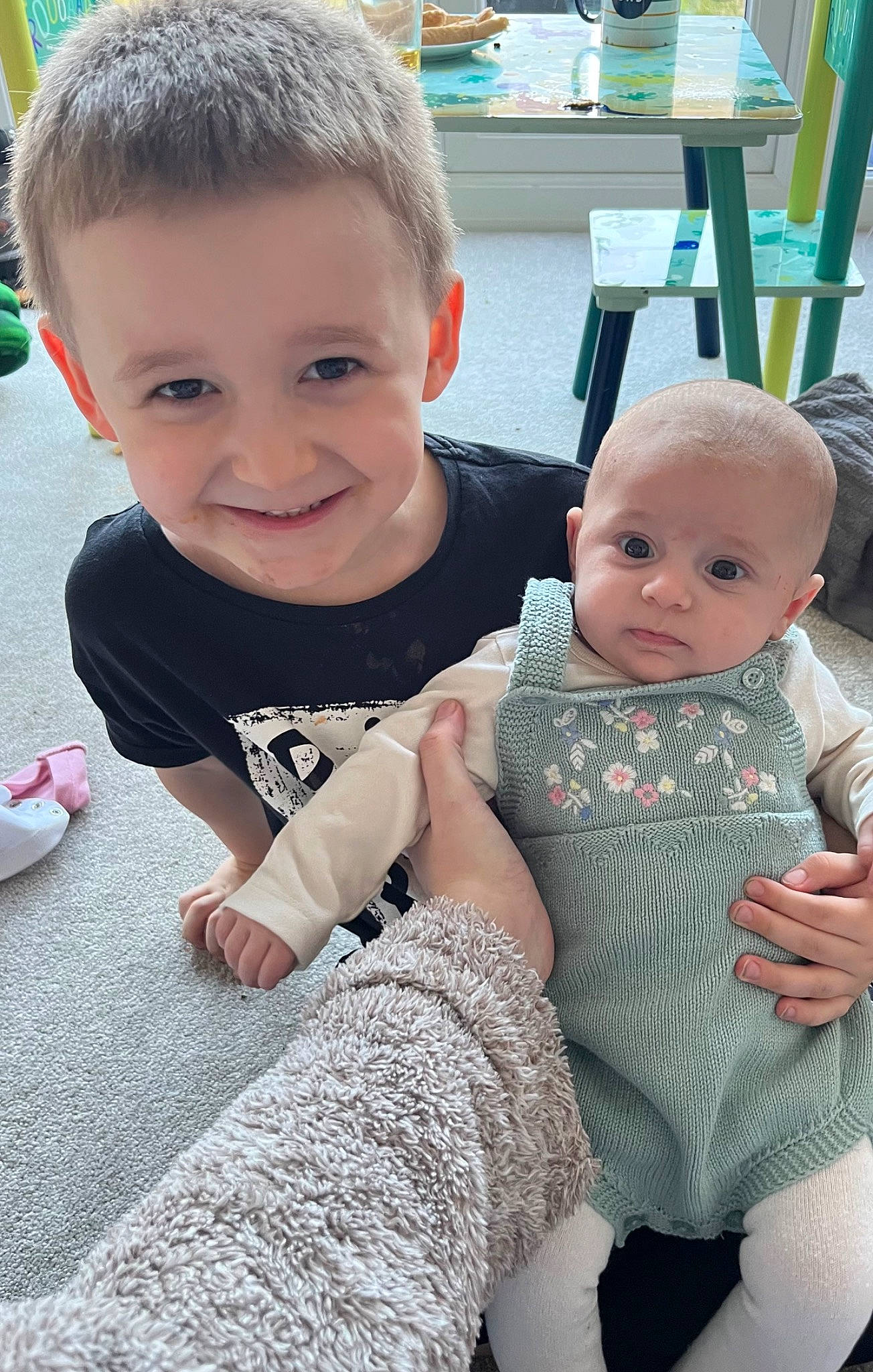 Ella joined the competition — help win amazing prizes! baby, baby_toddler_clothing, beauty, cheek, child, eye, finger, fun, green, happy, head, iris, joint, joy, leisure, person, sitting, skin, sleeve, smile