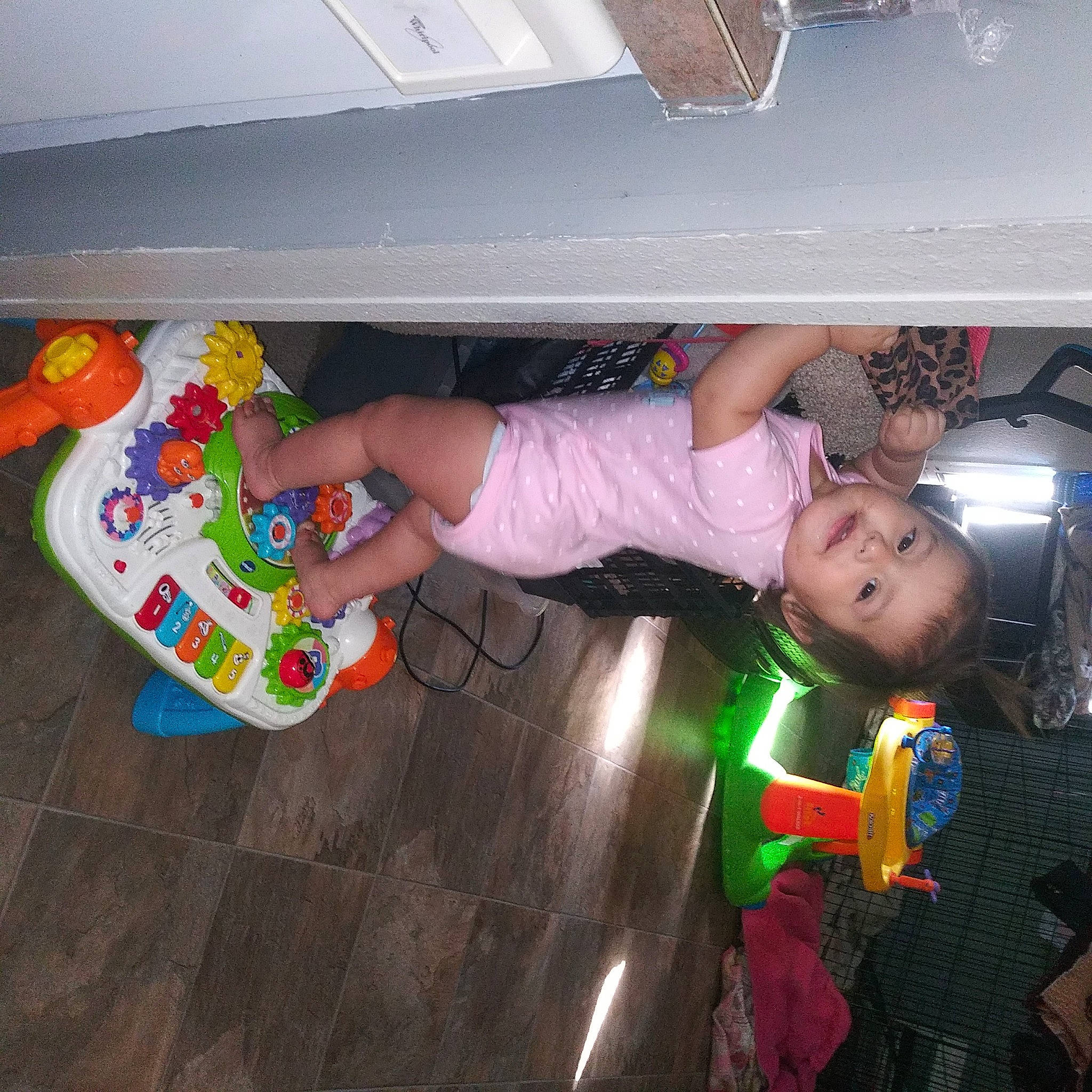 Anjelica joined the competition — help win amazing prizes! baby_toddler_clothing, child, flooring, fun, leisure, luxury_vehicle, party, person, plastic, play, recreation, room, sandal, smile, t_shirt, toddler, toy, vehicle_door