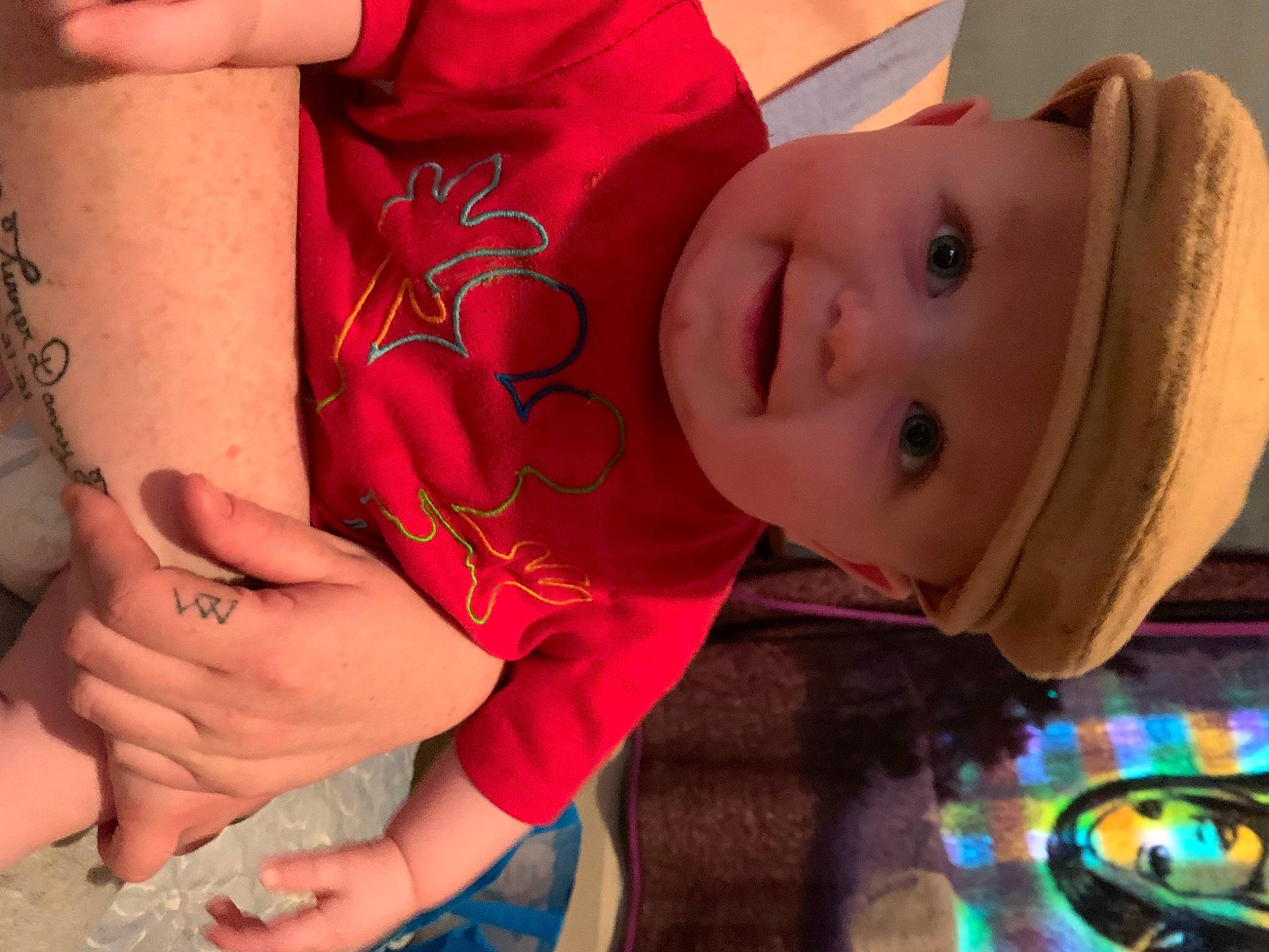 Turner joined the competition — help win amazing prizes! baby, baby_toddler_clothing, child, elbow, finger, fun, happy, hat, headwear, human_body, joy, lip, mouth, nose, person, plant, skin, sleeve, smile, t_shirt