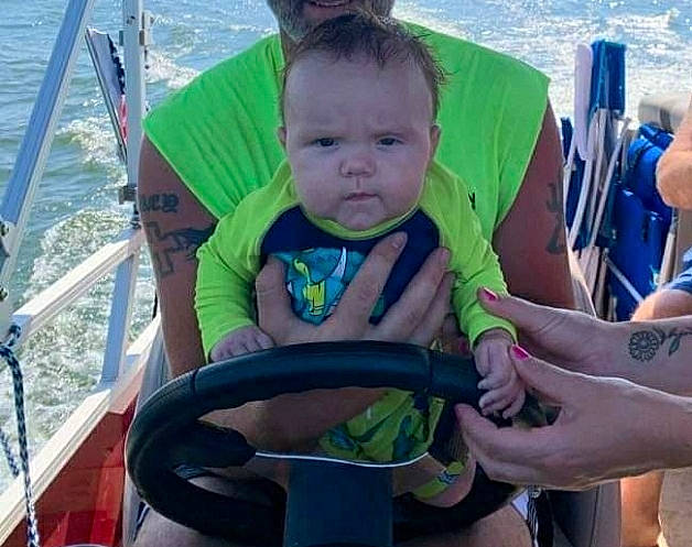 Beau joined the competition — help win amazing prizes! baby, baby_carriage, baby_products, baby_toddler_clothing, boat, boats_and_boating_equipment_and_supplies, child, comfort, cool, fun, happy, leisure, naval_architecture, person, personal_protective_equipment, product, recreation, steering_wheel, toddler, travel