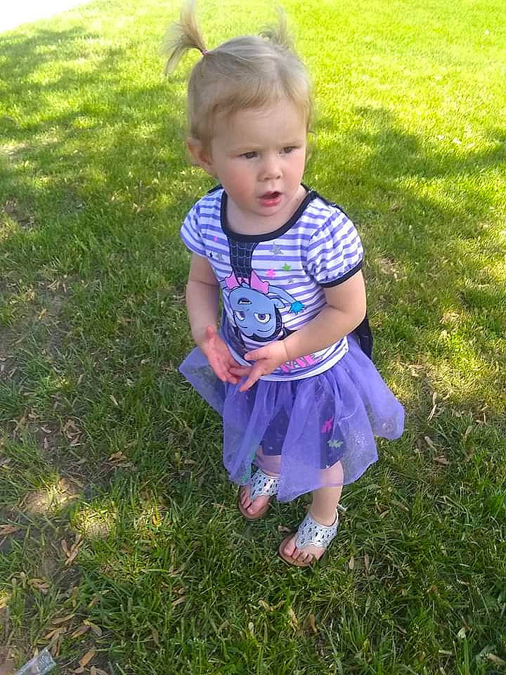 Emma Marie Kilbourne joined the competition — help win amazing prizes! baby, baby_toddler_clothing, child, dress, fun, grass, grass_family, happy, lawn, meadow, person, plant, play, skin, smile, spring, summer, toddler, yard