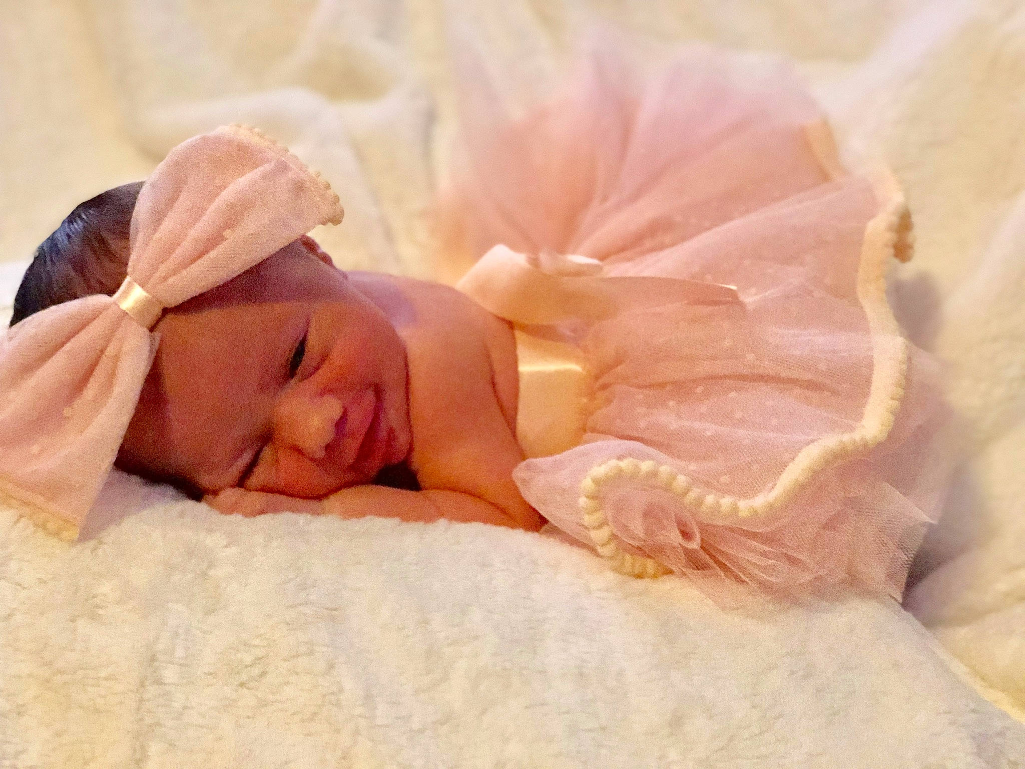 Avery joined the competition — help win amazing prizes! baby, baby_sleeping, bedtime, child, hair_accessory, hand, head, headband, headgear, nap, peach, person, pink, skin, sleep, toddler