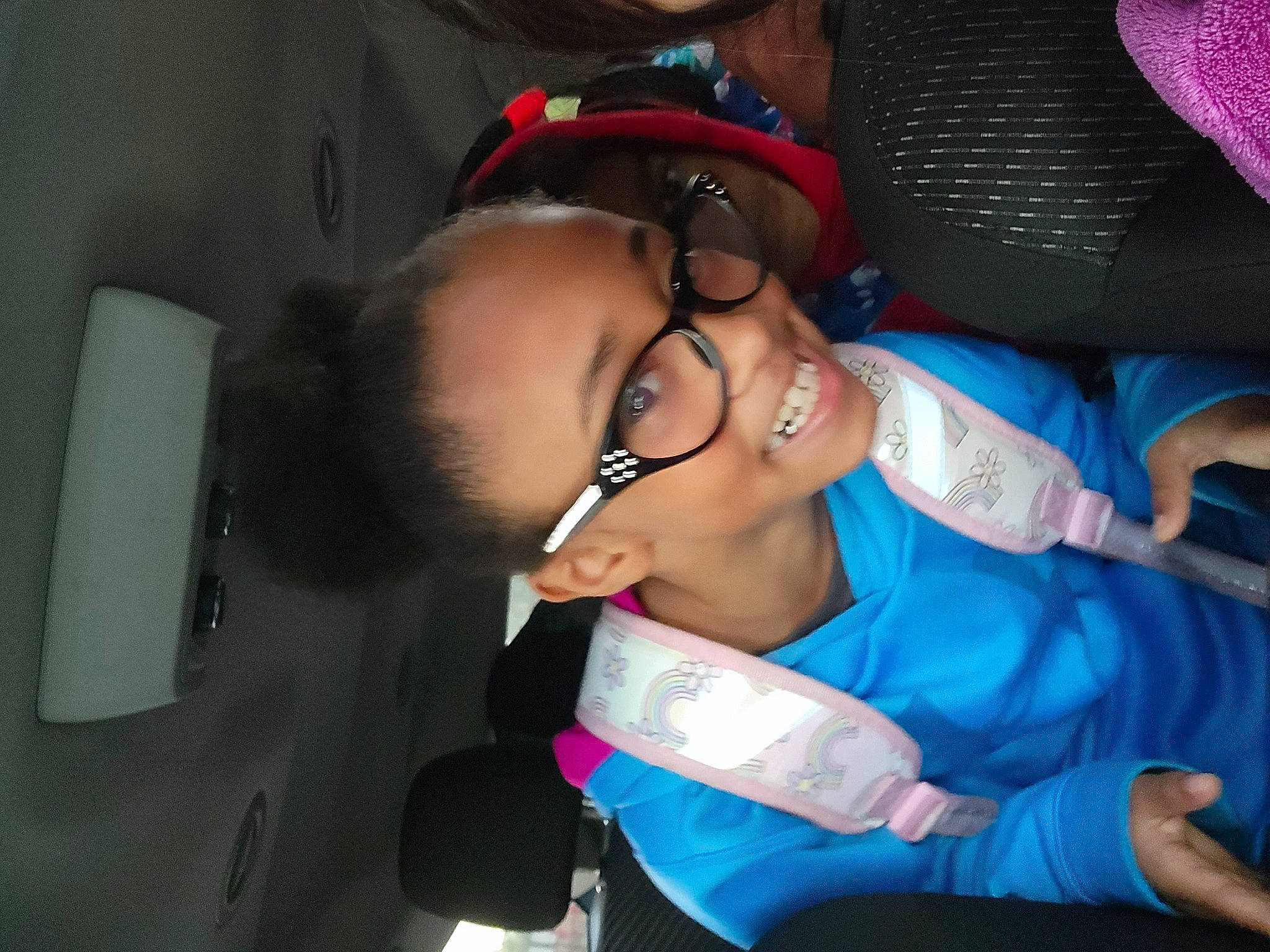 Journi joined the competition — help win amazing prizes! audio_equipment, black_hair, child, ear, electric_blue, event, eyewear, fashion_accessory, finger, flesh, fun, gesture, glasses, joy, mouth, nail, party, person, personal_protective_equipment, thumb