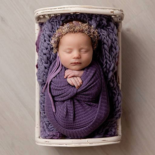 Emilia joined the competition — help win amazing prizes! baby, baby_products, child, costume_hat, dishware, drinkware, eye, head, headgear, headpiece, headwear, human_body, jewellery, person, picture_frame, purple, rectangle, serveware, sitting, toddler