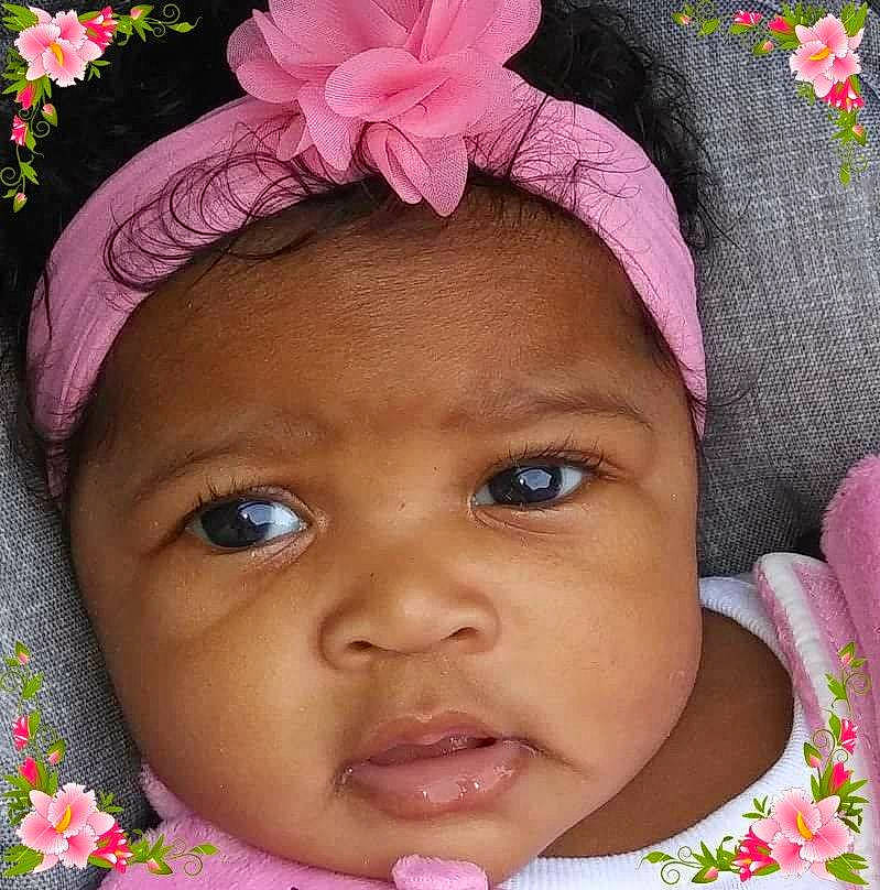 Emmarie joined the competition — help win amazing prizes! cheek, child, ear, eye, eyebrow, face, flower, forehead, girl, hair_accessory, head, headband, headgear, headpiece, headwear, infant, nose, person, pink, product