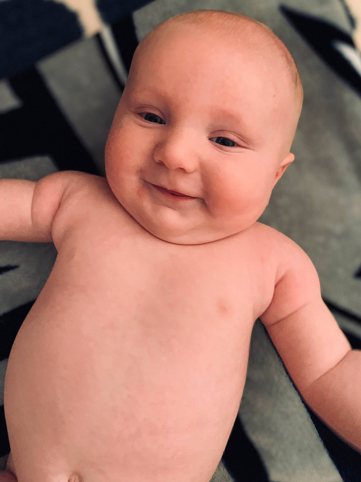 Finley joined the competition — help win amazing prizes! baby, cheek, child, chin, eye, face, facial_expression, finger, forehead, hand, head, lip, mouth, muscle, neck, nose, person, skin, smile, thumb