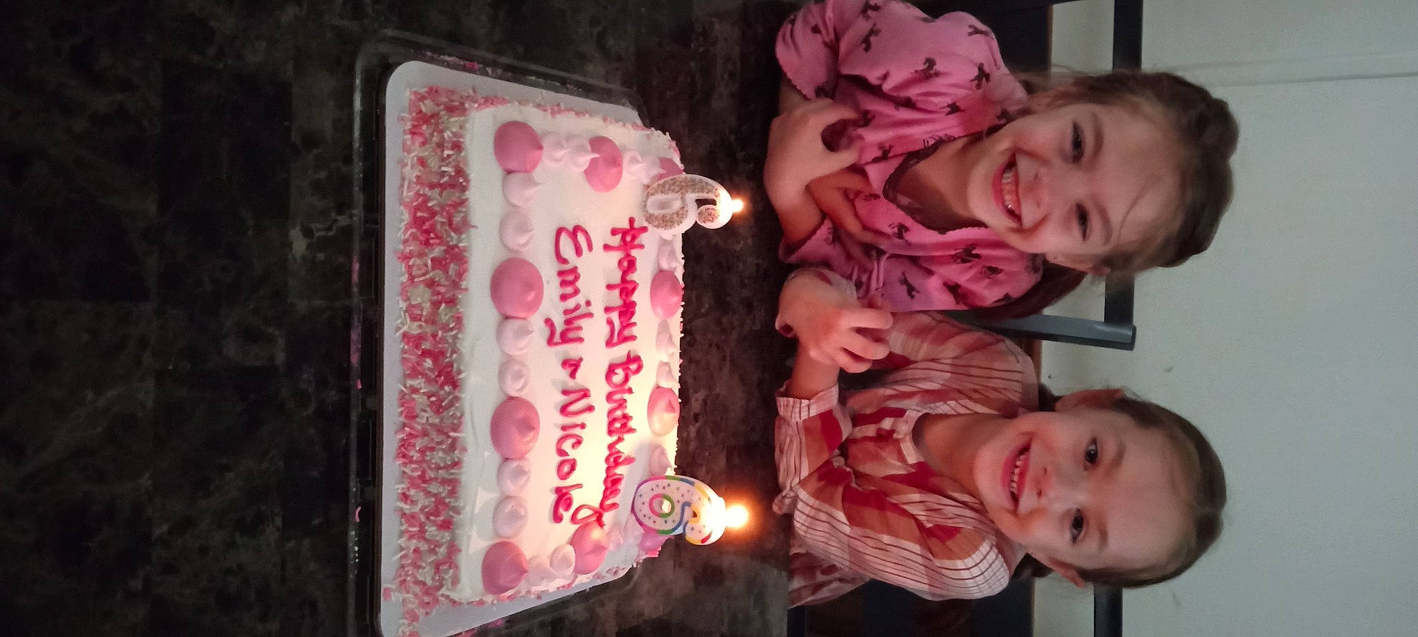 Nicole joined the competition — help win amazing prizes! baby, baby_toddler_clothing, baked_goods, birthday, birthday_cake, cake, cake_decorating, cake_decorating_supply, candle, cheek, dessert, event, food, handwriting, happy, joy, person, pink, smile, sugar_cake