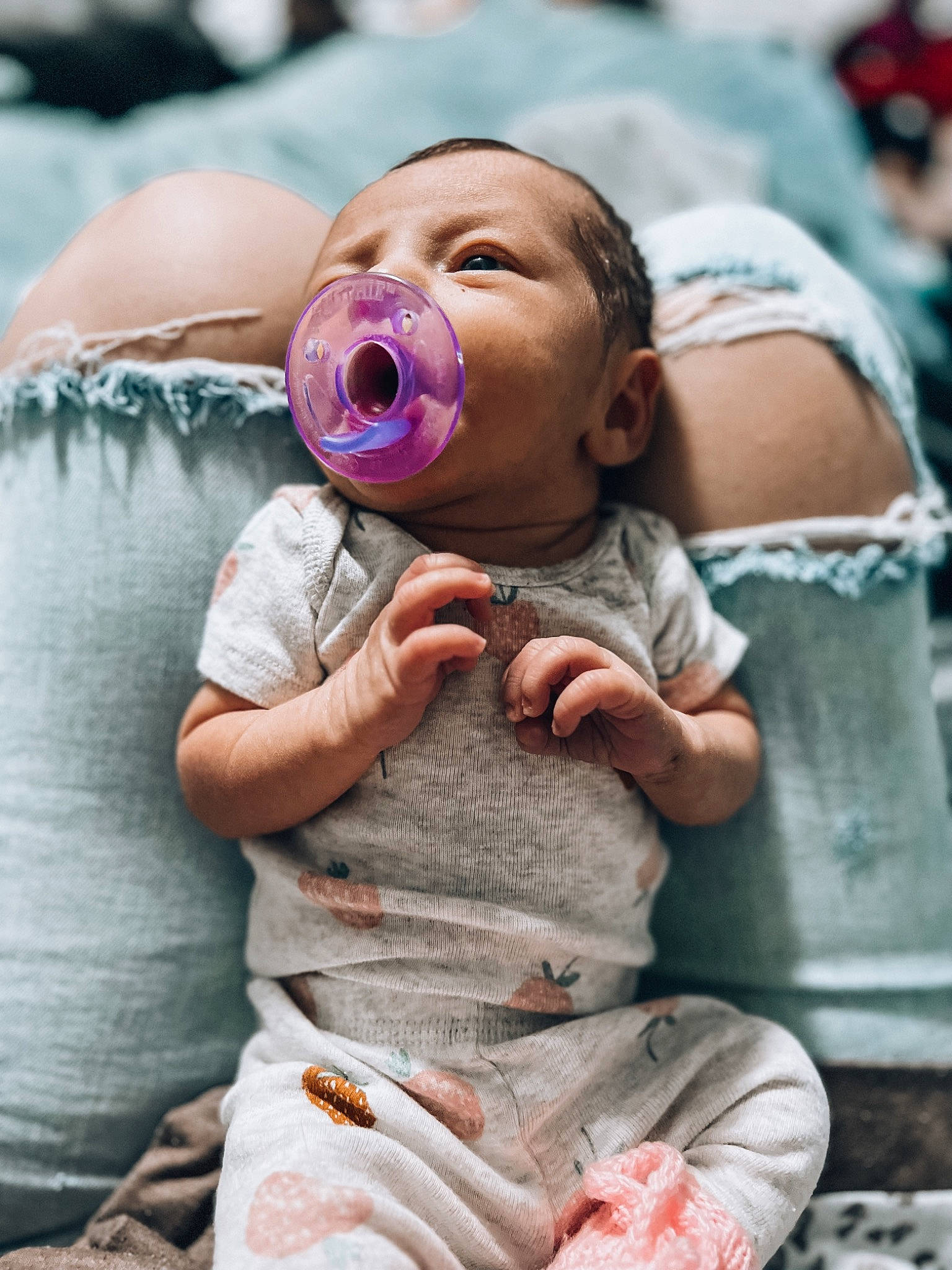 Marcella joined the competition — help win amazing prizes! baby, baby_toddler_clothing, cheek, child, comfort, facial_expression, fun, grass, hairstyle, happy, laugh, leisure, mouth, people, person, pink, sitting, skin, smile, toddler