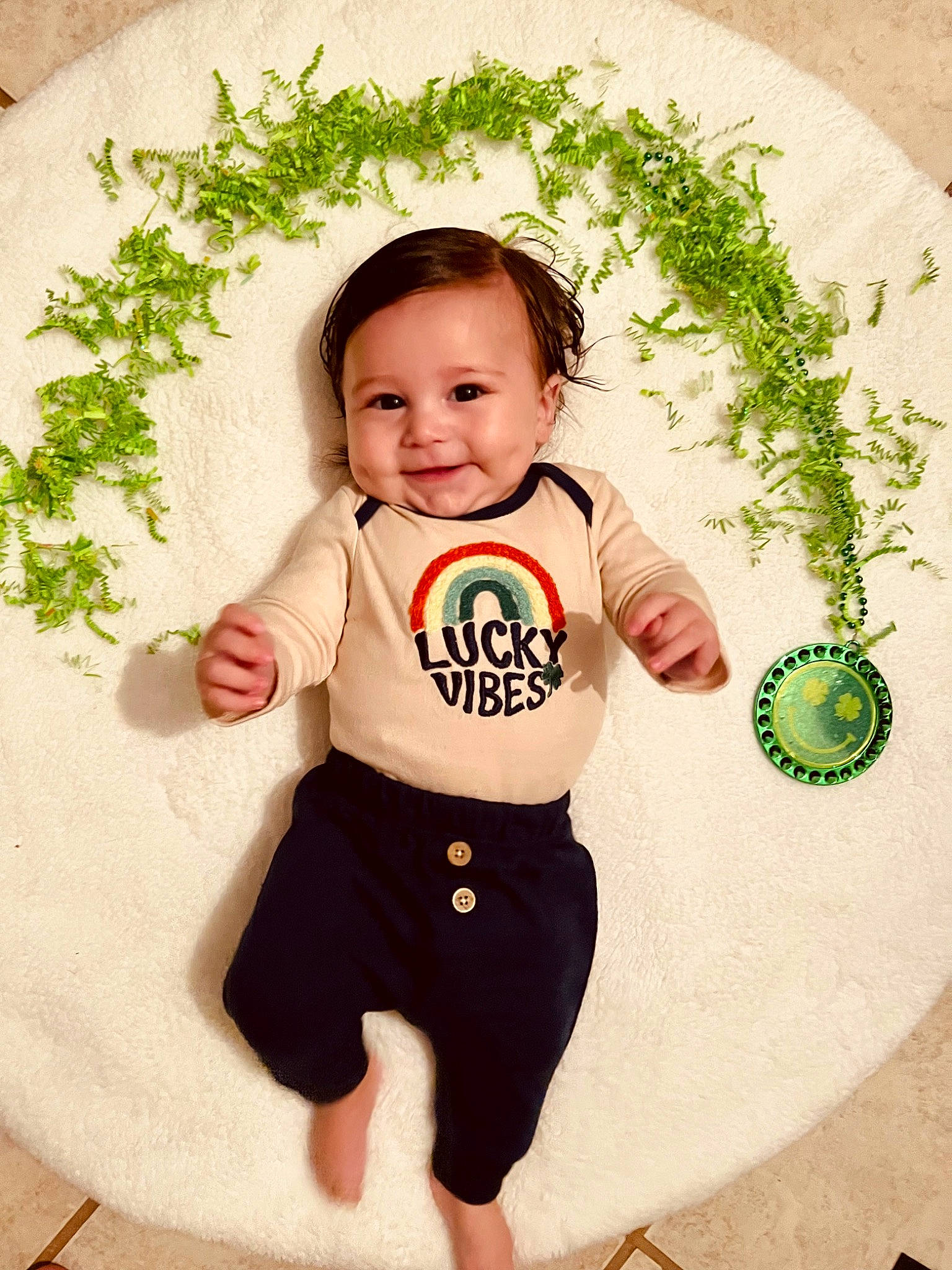 Arbour joined the competition — help win amazing prizes! baby, baby_toddler_clothing, barefoot, child, child_model, day_dress, fashion_accessory, flooring, grass, happy, joy, logo, pattern, people_in_nature, person, portrait_photography, sleeve, smile, t_shirt, toddler