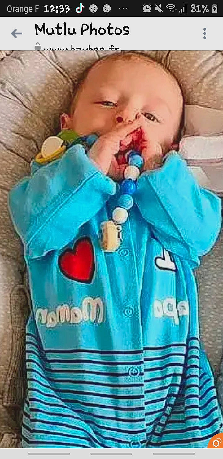 Mutlu Gercek participe au concours pour gagner de l'argent avec cette photo : aqua, azure, baby, baby_products, baby_toddler_clothing, blue, cheek, cool, drinkware, eye, eyelash, green, happy, mouth, nose, person, photograph, product, sleeve, textile