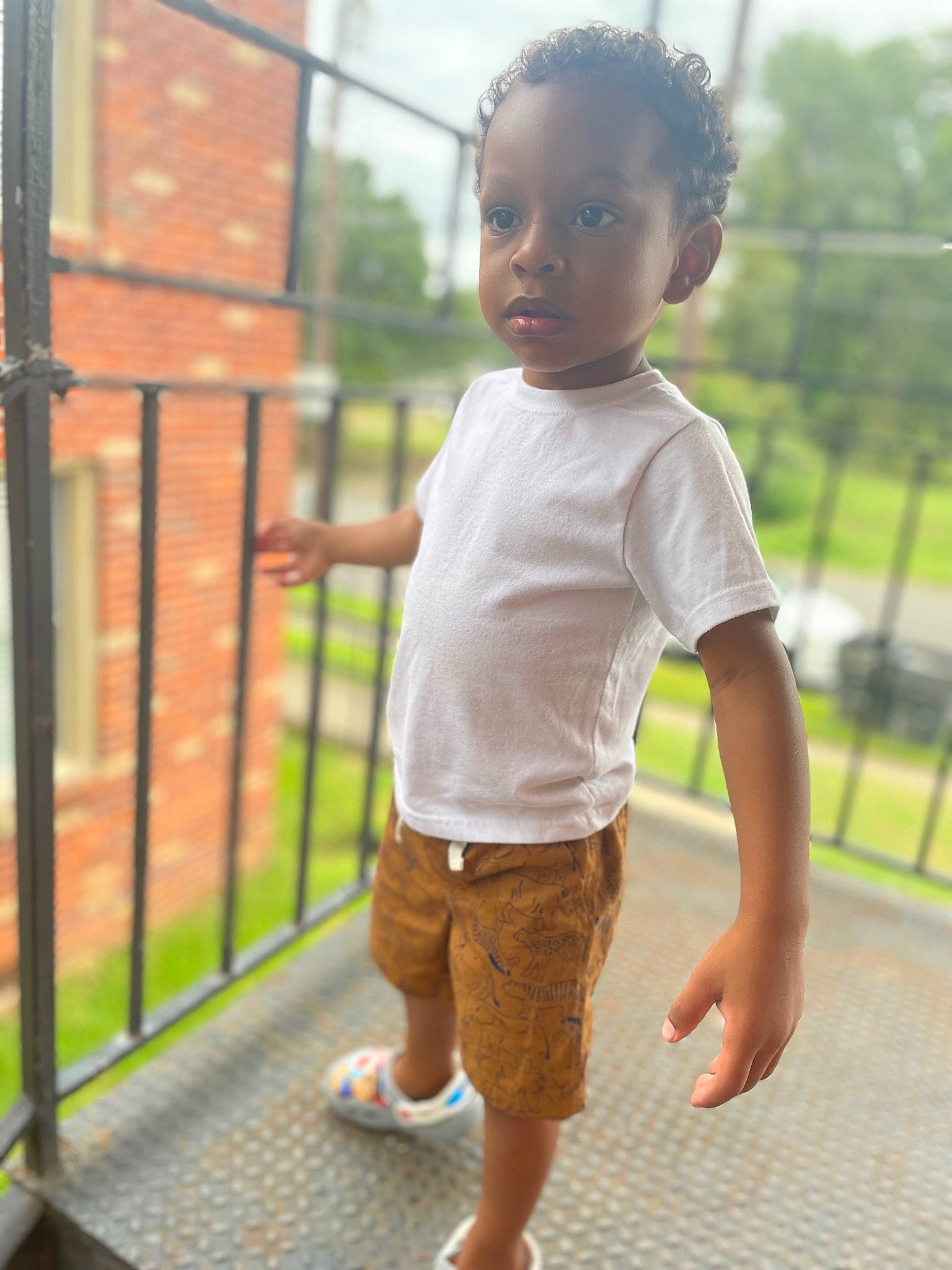 Kyriè joined the competition — help win amazing prizes! child, fun, grass, hairstyle, happy, head, house, human_body, human_leg, joint, leg, leisure, person, plant, shorts, shoulder, skin, sleeve, toddler, tree