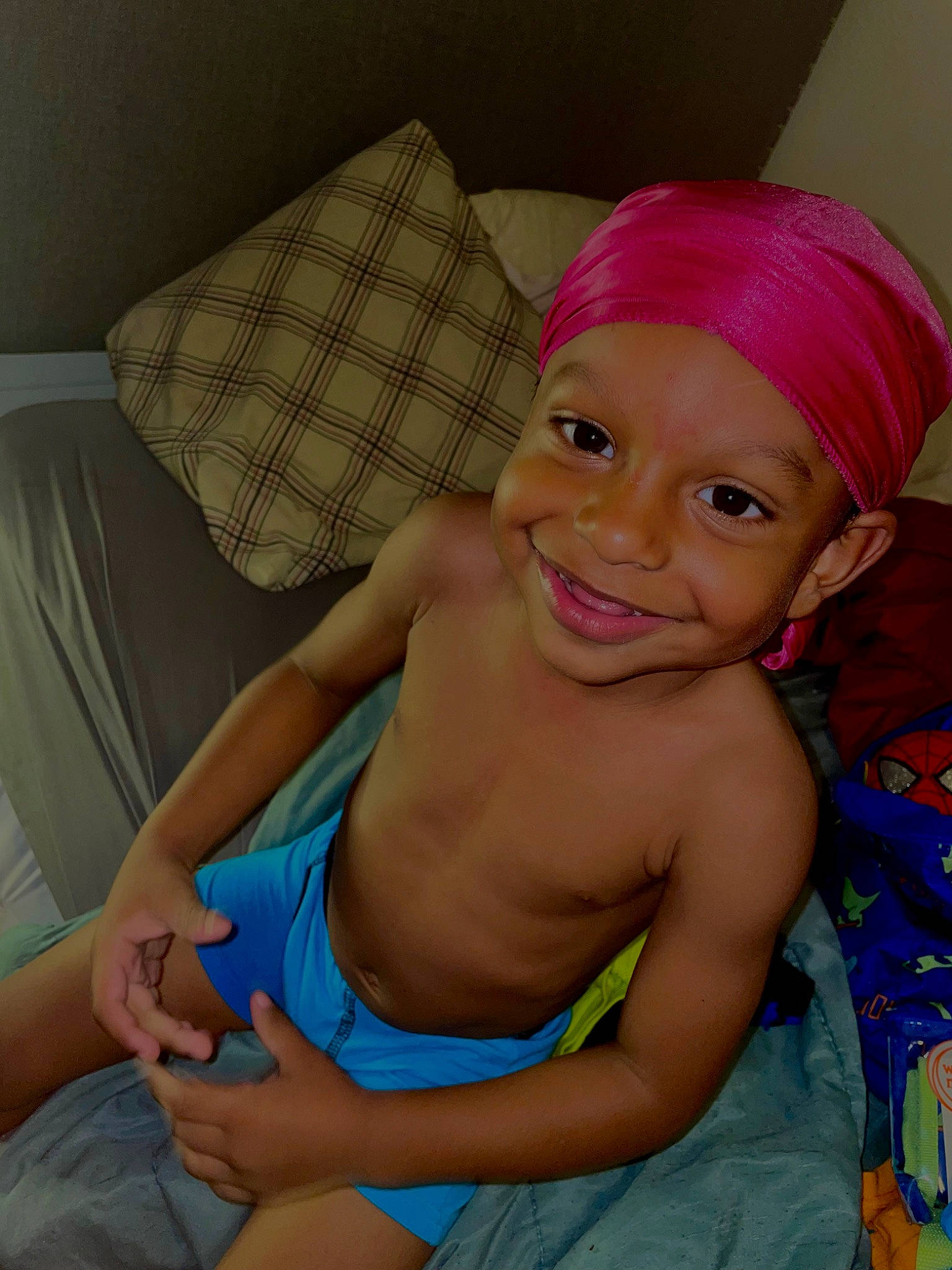 Kyriè joined the competition — help win amazing prizes! cap, chest, chin, comfort, couch, eye, face, finger, fun, hair, happy, head, headwear, joy, lip, mouth, neck, person, skin, smile