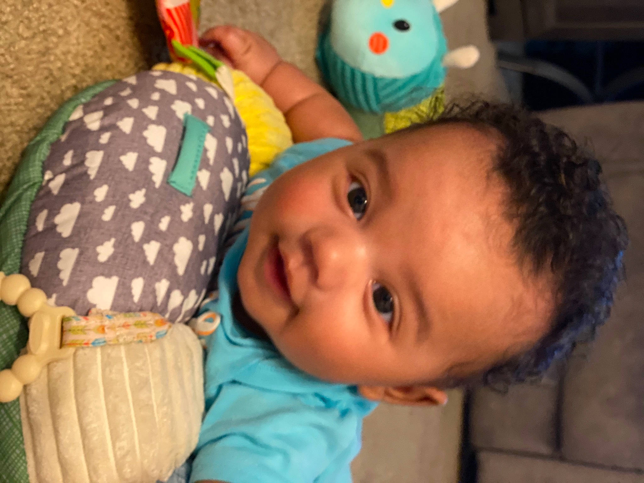 Kase is registered to the contest to win money with this photo: baby, baby_products, baby_toddler_clothing, baby_toys, cheek, child, eyelash, fun, happy, iris, mammal, nose, organ, person, product, room, skin, smile, textile, toddler