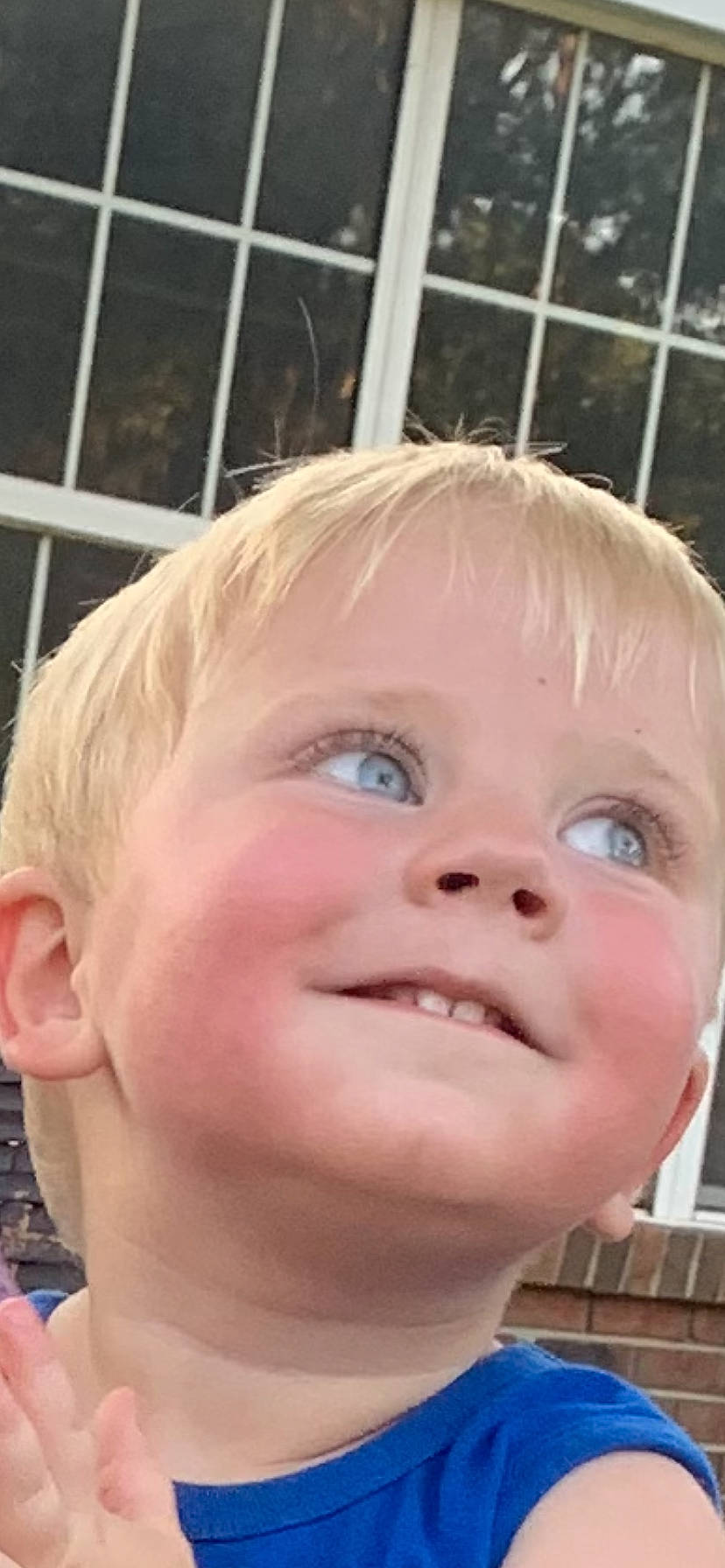 Jason is registered to the contest to win money with this photo: baby, bangs, cheek, child, chin, crop, ear, eyelash, forehead, fun, iris, jaw, joy, lip, mouth, nose, person, portrait_photography, skin, smile