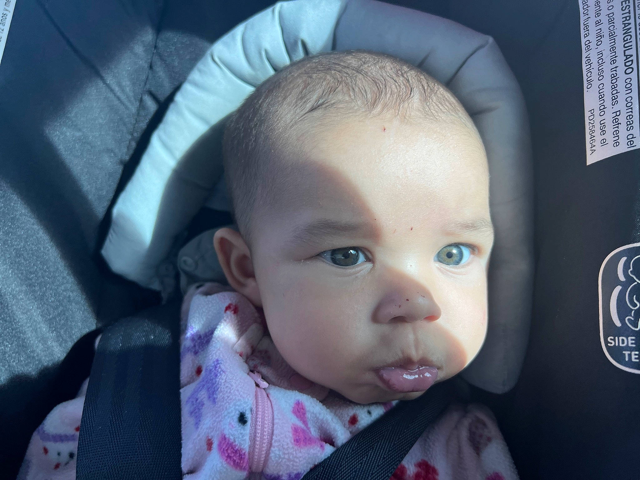 Malaiyah joined the competition — help win amazing prizes! baby, baby_carriage, baby_products, baby_toddler_clothing, car_seat, cheek, child, comfort, ear, eyelash, happy, iris, lip, nose, person, product, sitting, skin, smile, textile