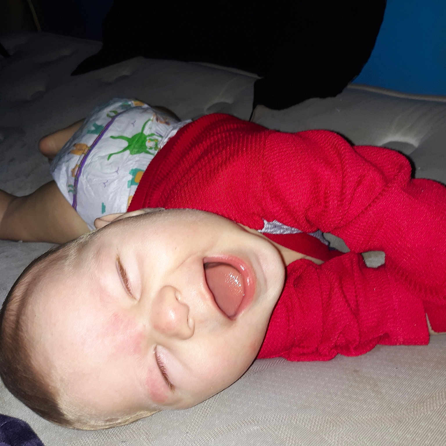 Tony is registered to the contest to win money with this photo: baby, bedtime, cheek, child, lip, mouth, nap, skin, sleep, smile, toddler
