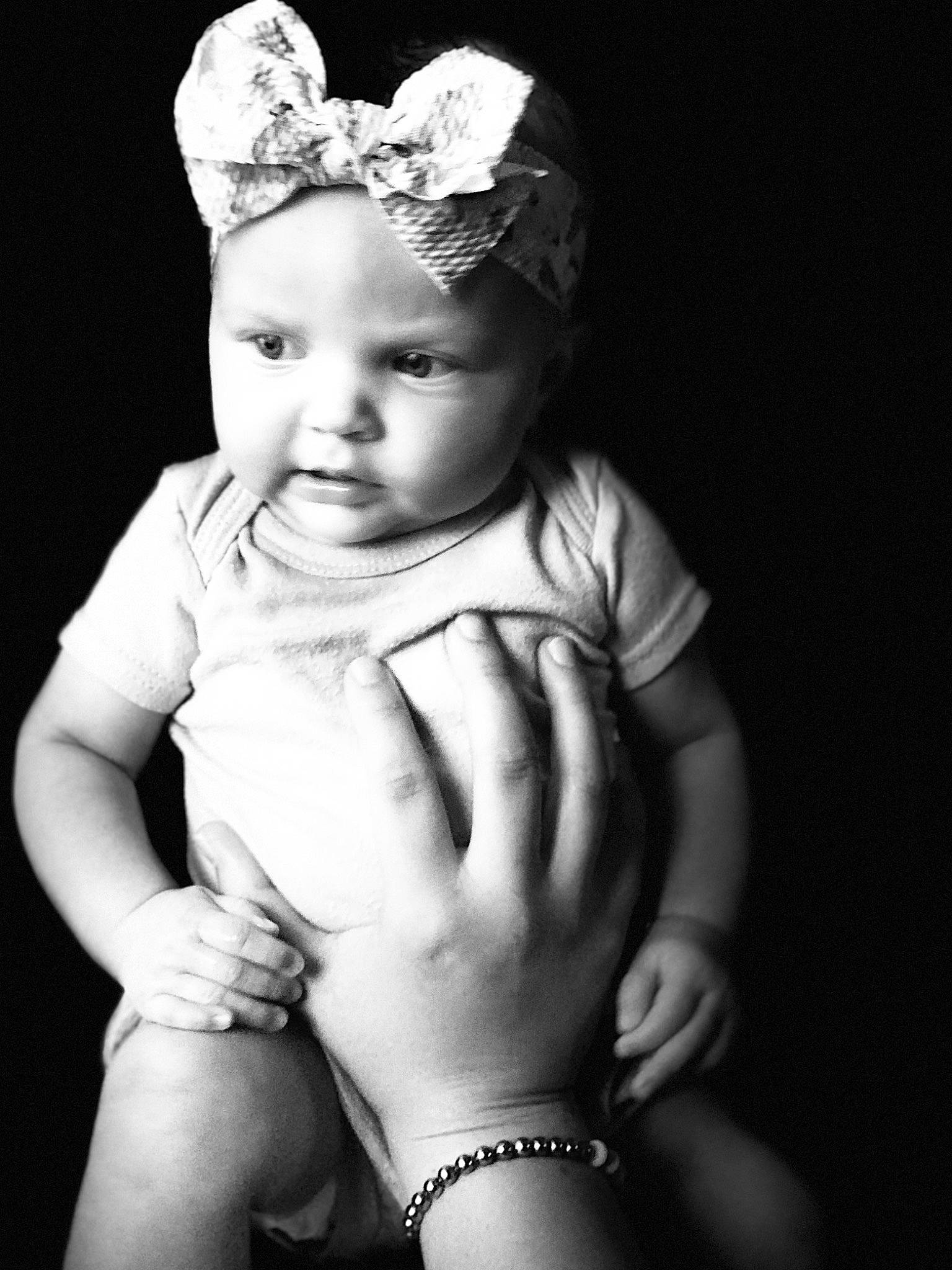 Josleigh joined the competition — help win amazing prizes! arm, baby, baby_toddler_clothing, beauty, black, black_and_white, cap, finger, flash_photography, gesture, hand, happy, headpiece, headwear, monochrome, monochrome_photography, person, skin, style, toddler