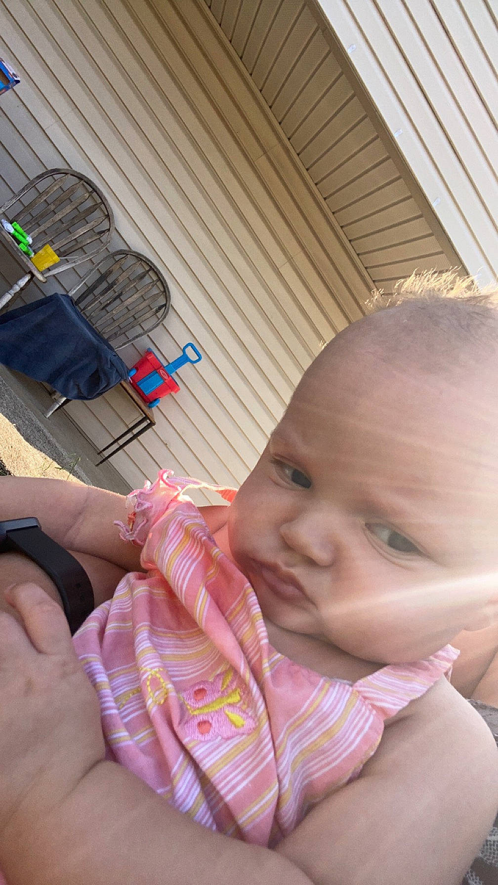 Josleigh is registered to the contest to win money with this photo: baby, cheek, chest, comfort, eye, eyebrow, eyelash, finger, fun, gesture, hand, human_body, lip, mouth, nail, neck, nose, person, skin, thumb