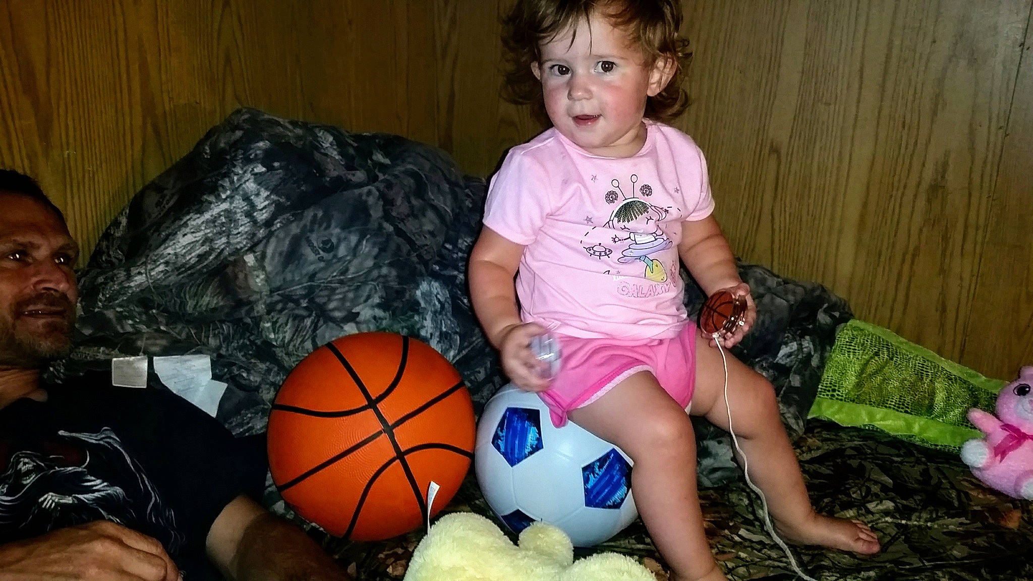 Abigail joined the competition — help win amazing prizes! ball, child, football, fun, person, play, soccer_ball, sports_equipment, toddler