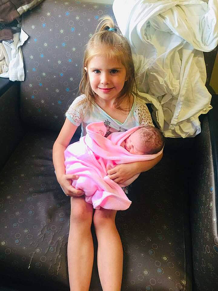 Kelley joined the competition — help win amazing prizes! baby, blond, child, costume, daughter, dress, fun, joy, leg, person, pink, sitting, smile, toddler