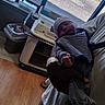 Ronald joined the competition — help win amazing prizes! newborn, baby, striped_clothing, hat, person, indoor, hospital, bassinet, window, flooring, arm, holding, sleeping, child, blanket, medical_equipment, furniture, light, rest, cozy