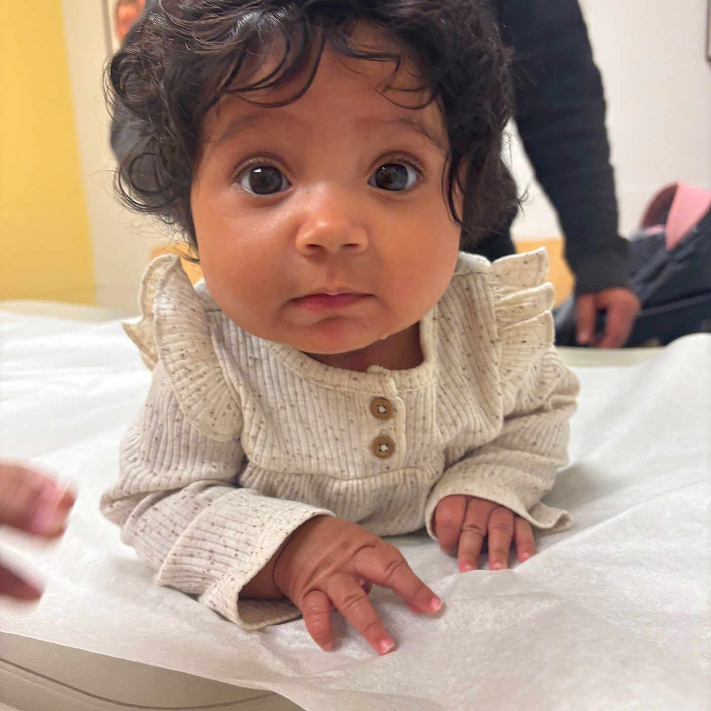 Aveena joined the competition — help win amazing prizes! accessories, baby, bag, bodypart, clothing, dress, face, finger, hand, handbag, happy, head, knitwear, longsleeve, person, photography, portrait, sitting, sleeve, sweater