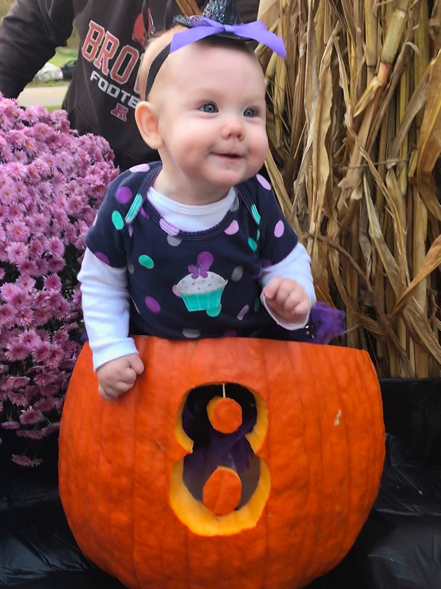 Cassandra is registered to the contest to win money with this photo: _and_melon_family, _gourd, calabaza, child, costume, cucumber, cucurbita, fruit, gourd, jack_o_lantern, joy, orange, person, plant, pumpkin, squash, toddler, trick_or_treat, vegetable, winter_squash