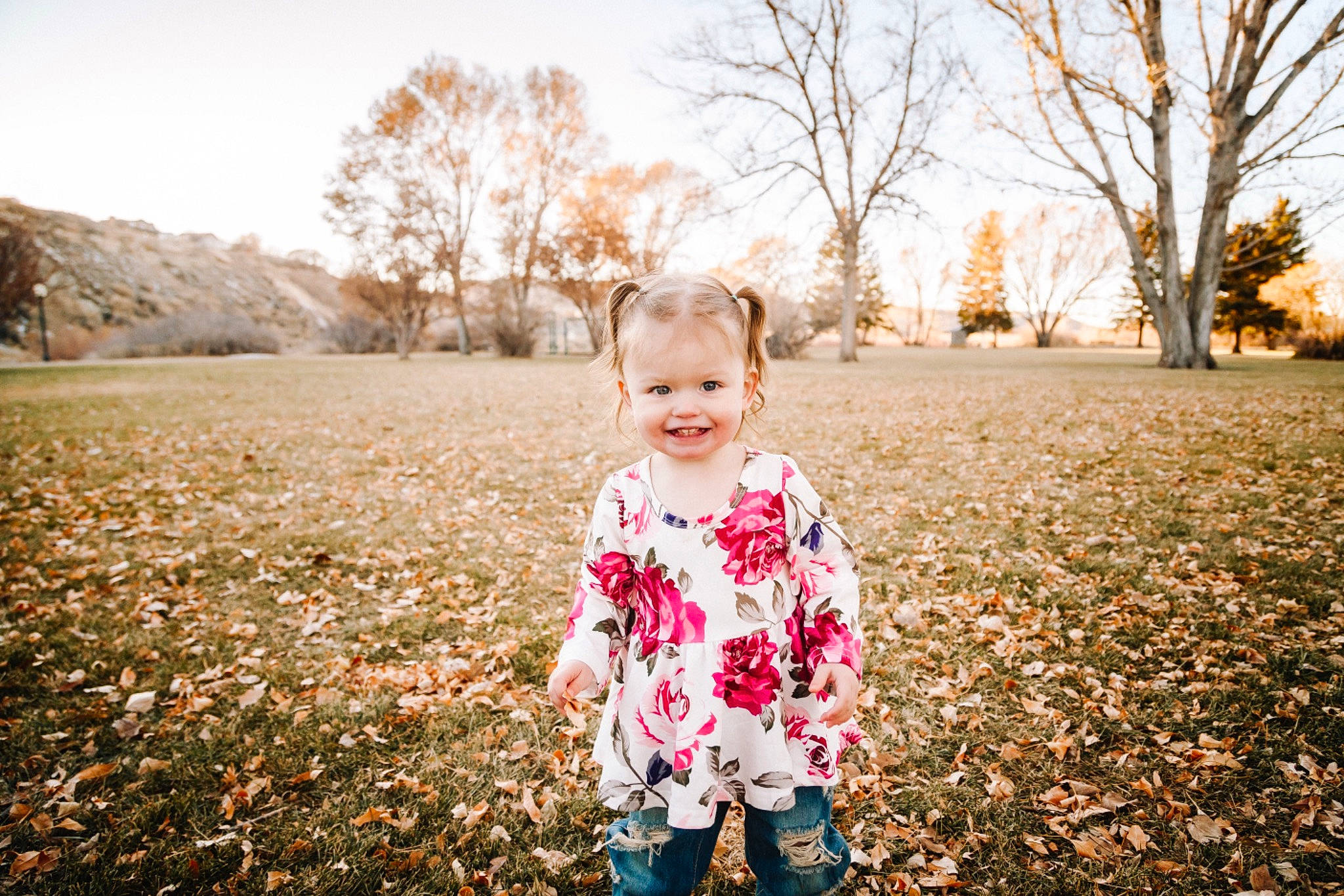 Claira joined the competition — help win amazing prizes! baby, branch, child, flash_photography, flower, fun, grass, happy, joy, leaf, leisure, orange, people_in_nature, person, plant, sky, smile, standing, sunlight, toddler