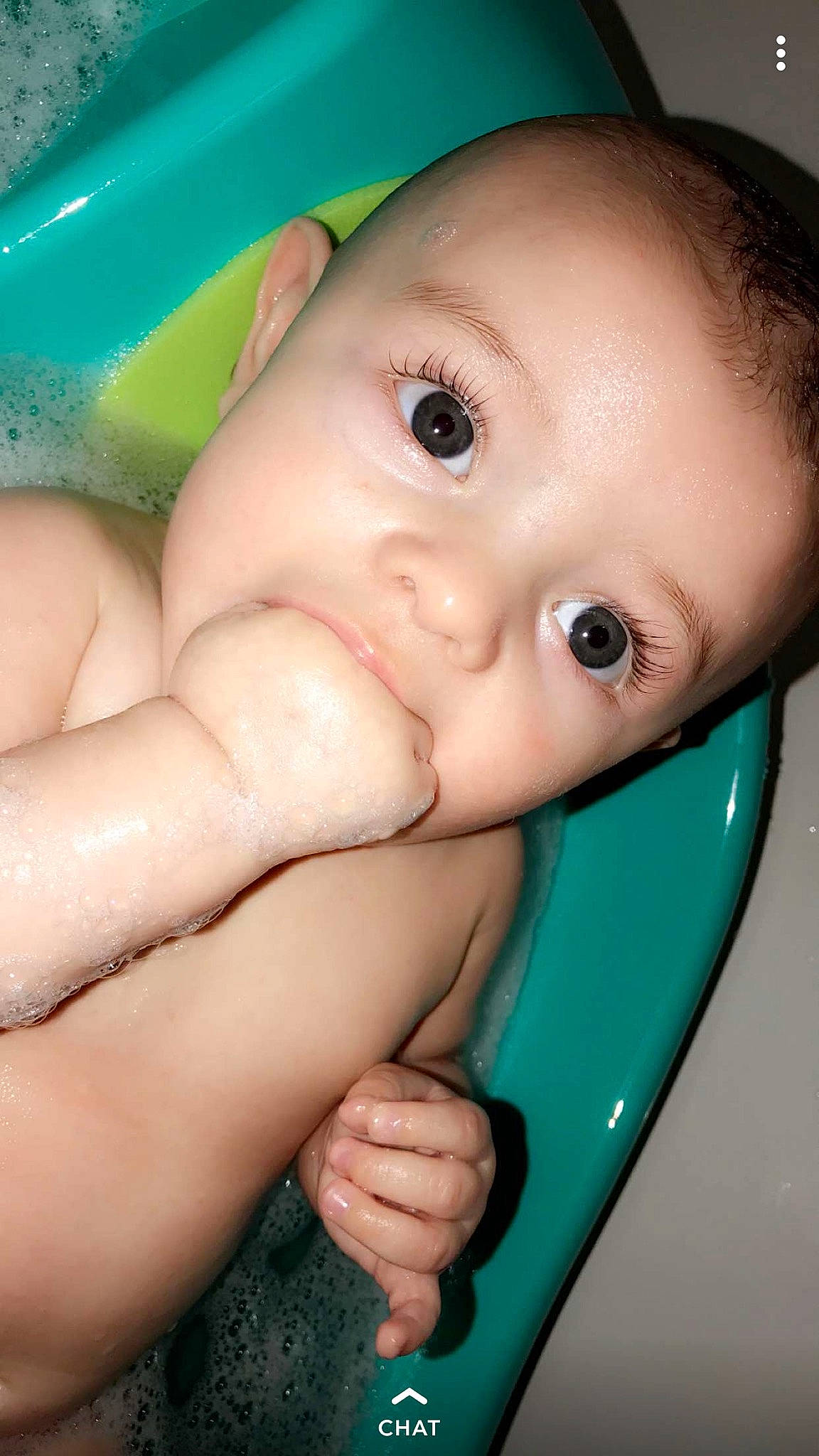 Dash joined the competition — help win amazing prizes! bathing, boy, cheek, child, chin, close_up, eye, face, finger, forehead, green, hand, head, infant, iris, lip, mouth, nose, person, skin
